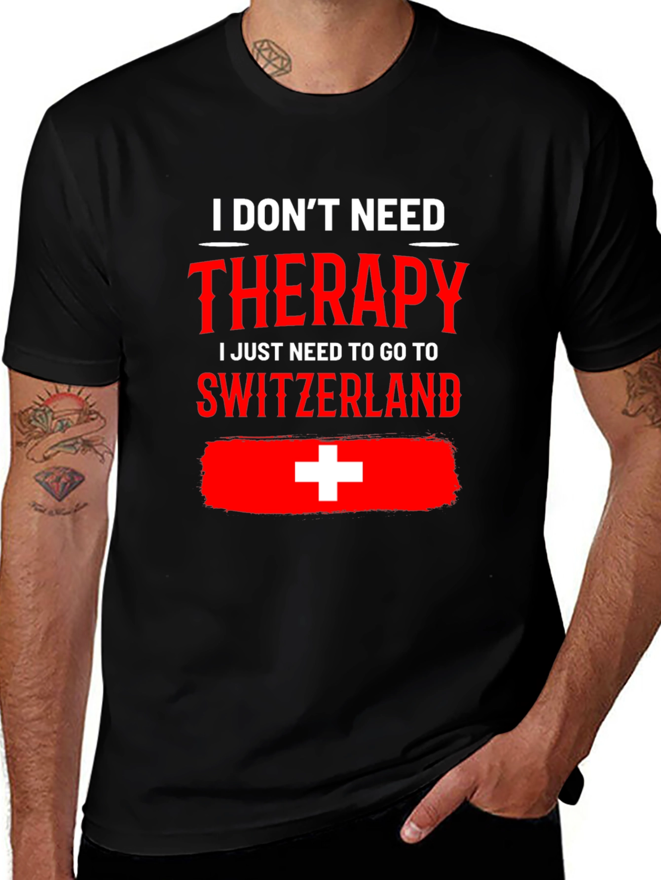 Switzerland Therapy Graphic Tee