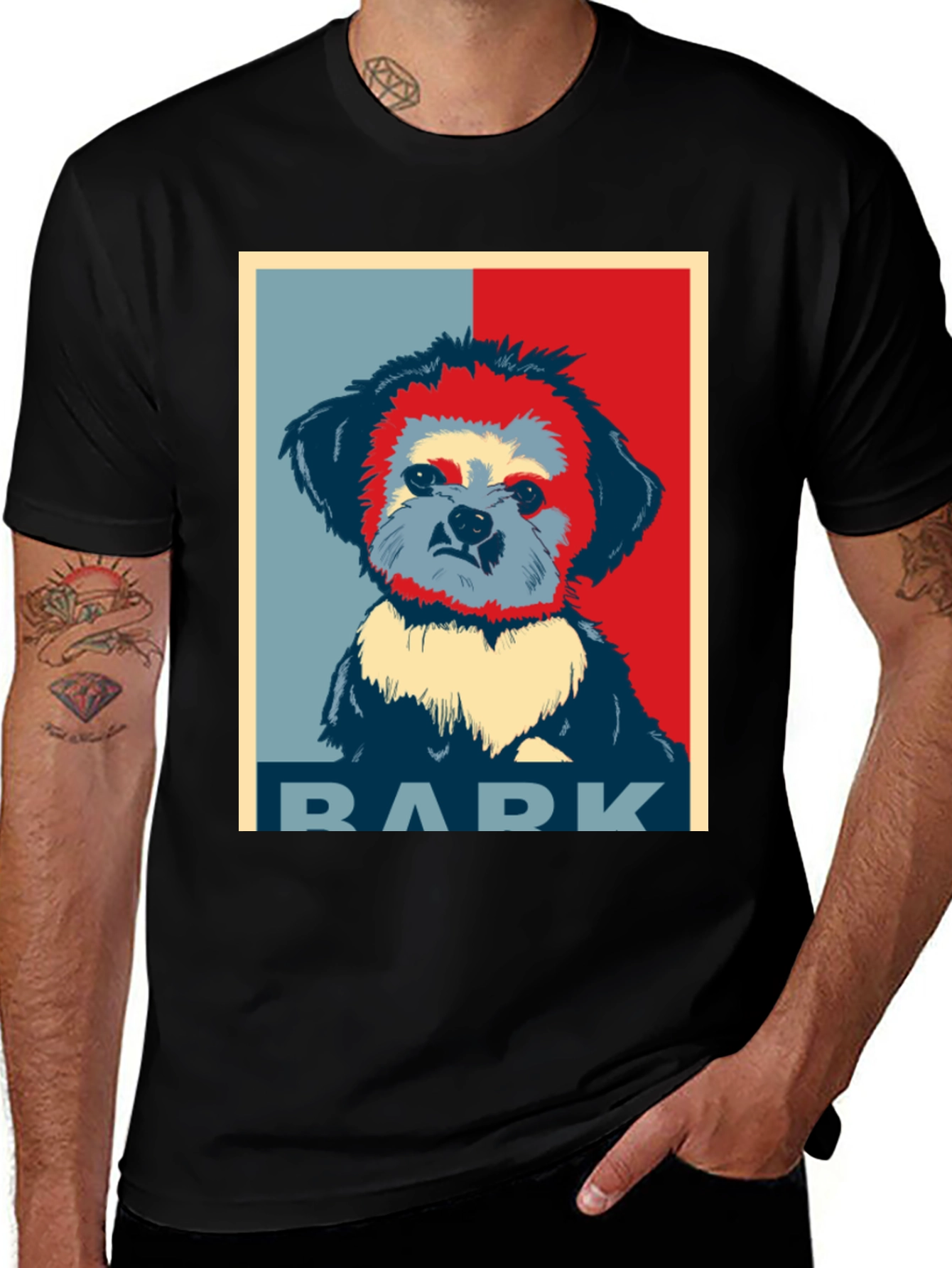 Variant 24 of Dog 'Bark' Graphic Print T-Shirt