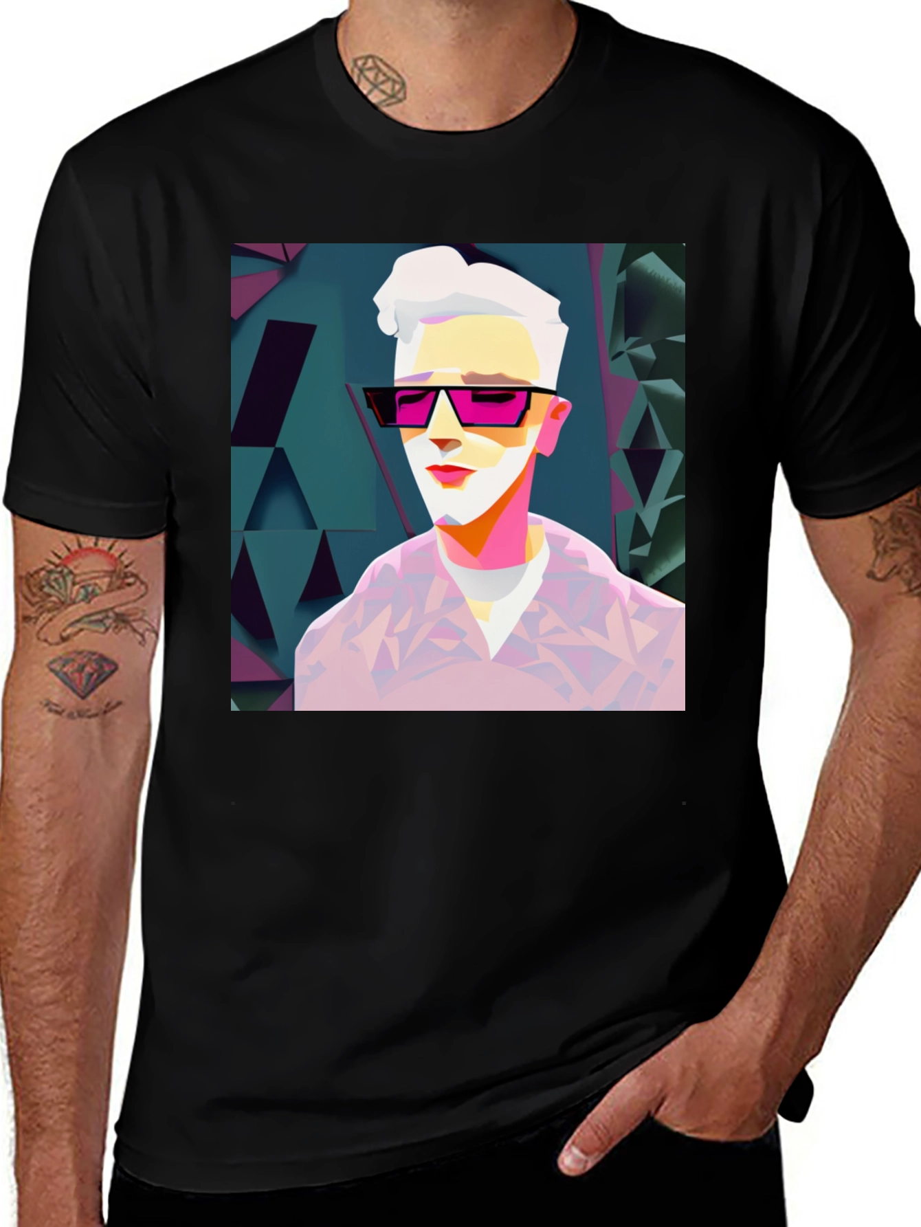 Variant 24 of Geometric Pop Art T-Shirt