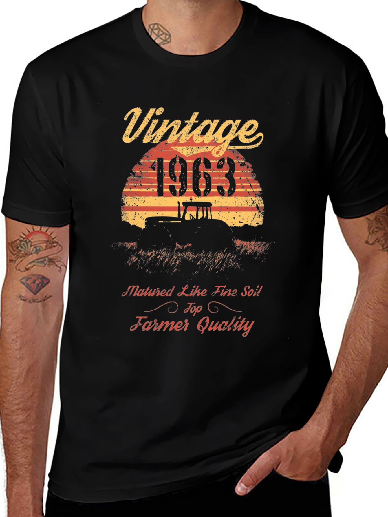 Vintage 1963 Farmer T-Shirt - Perfect Gift