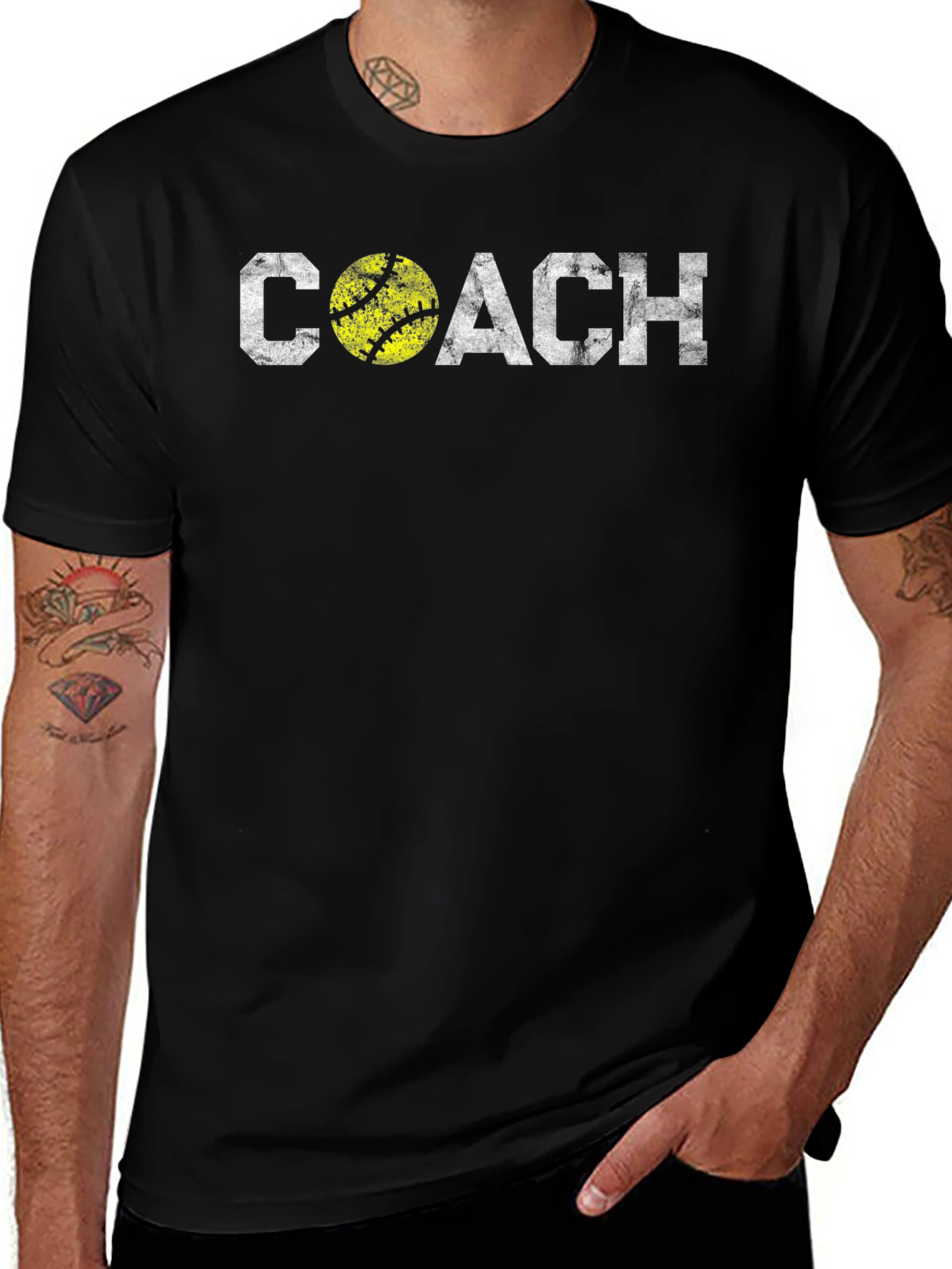 Variant 7 of Softball Coach Graphic T-Shirt