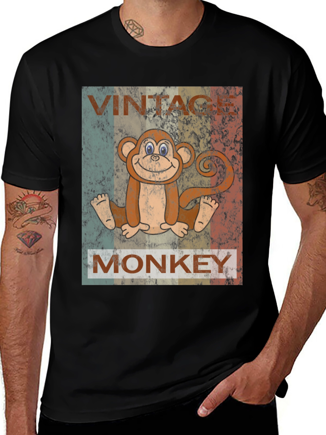 Variant 9 of Vintage Monkey Graphic T-Shirt - Unisex
