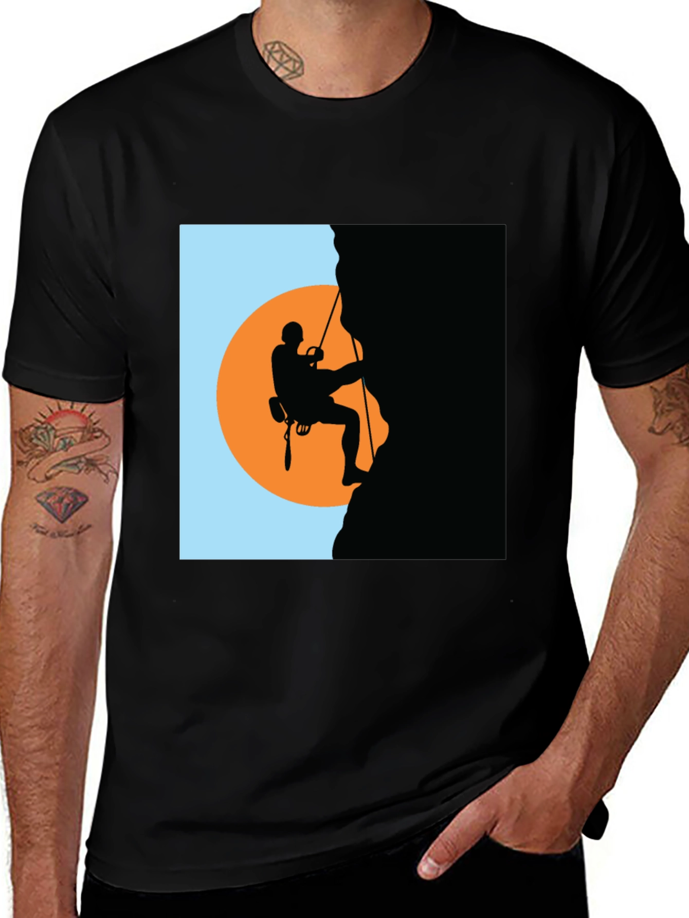 Variant 21 of Black Climbing T-Shirt - Adventure Ready!