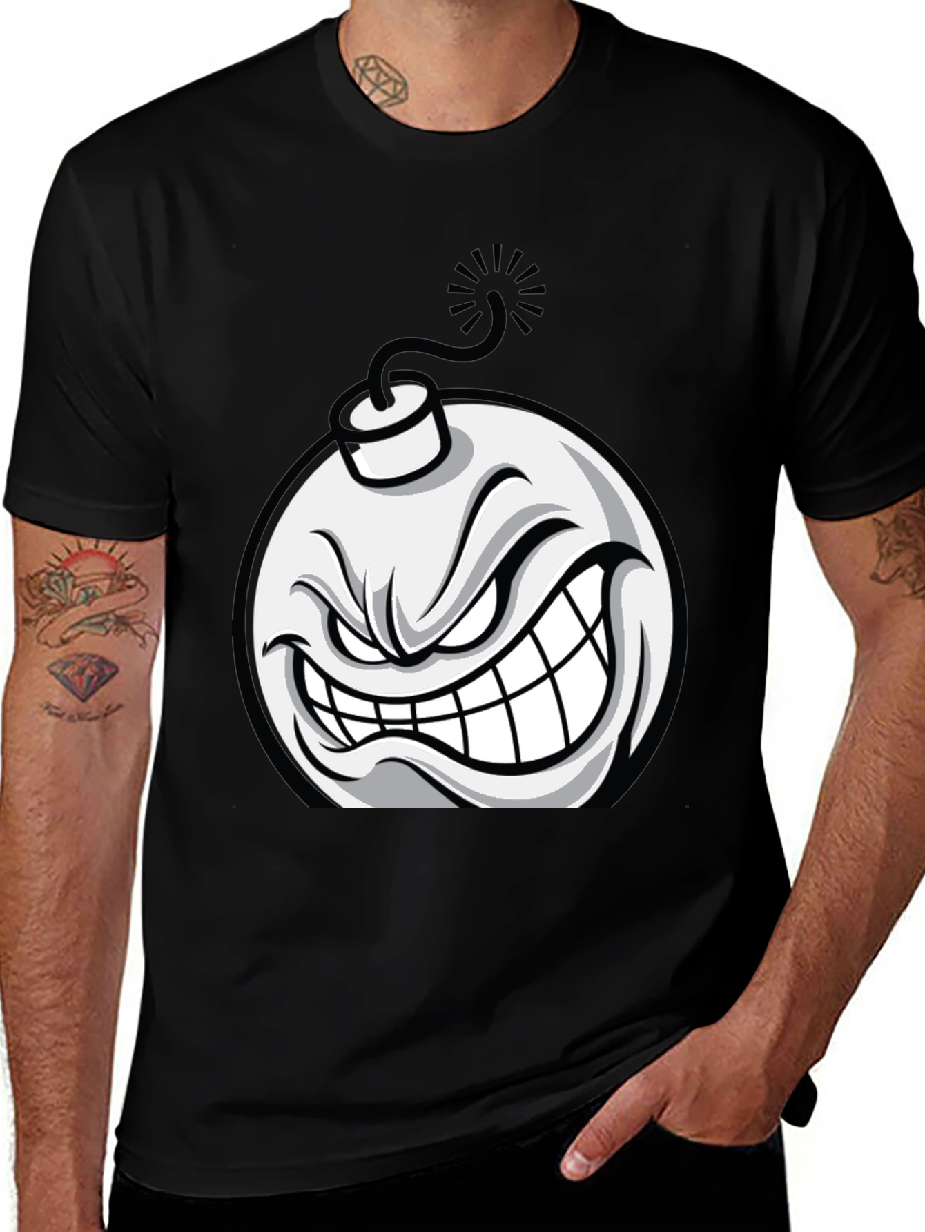 Variant 30 of Angry Bomb Graphic T-Shirt