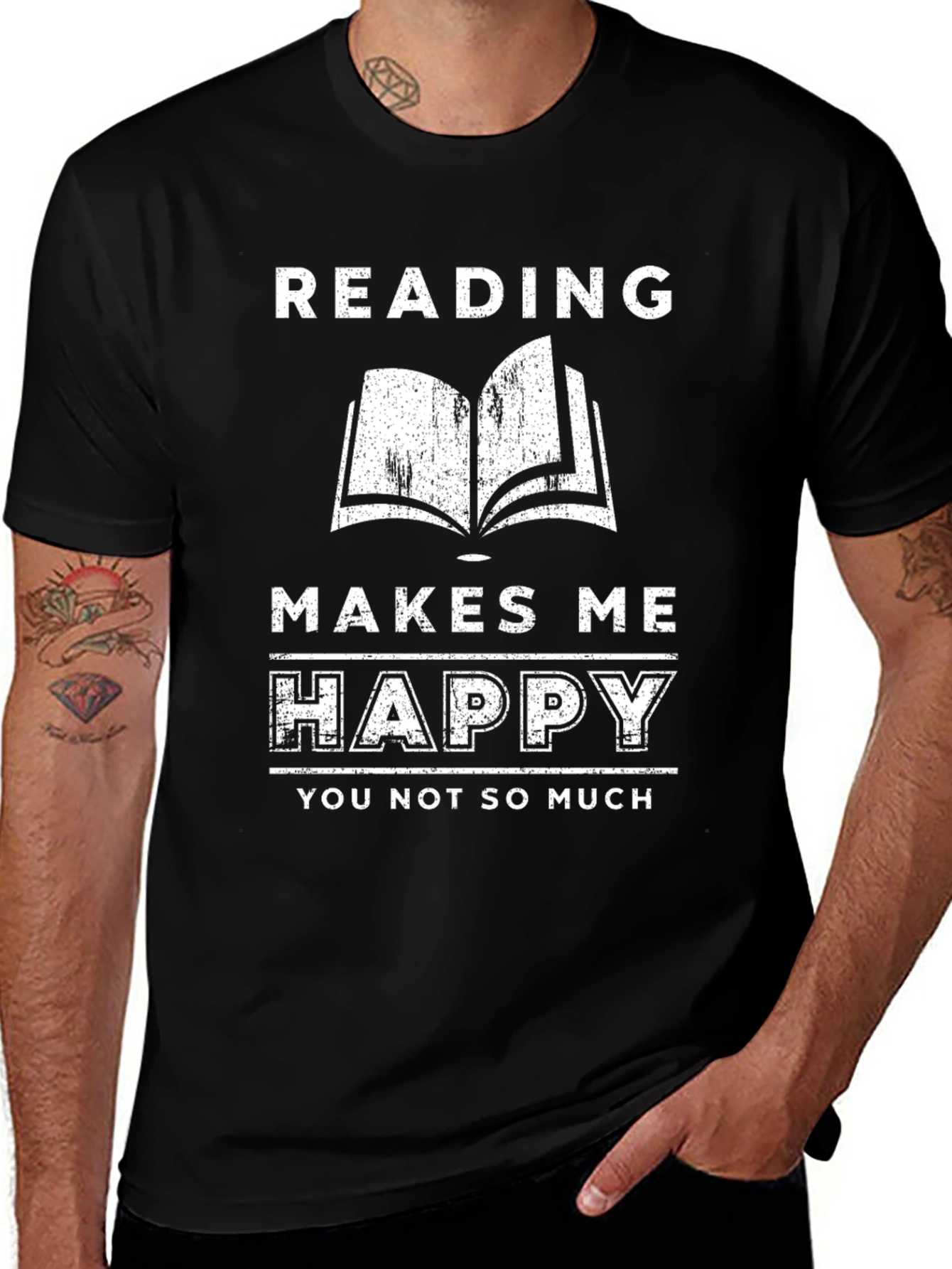 Variant 20 of Reading Makes Me Happy T-Shirt
