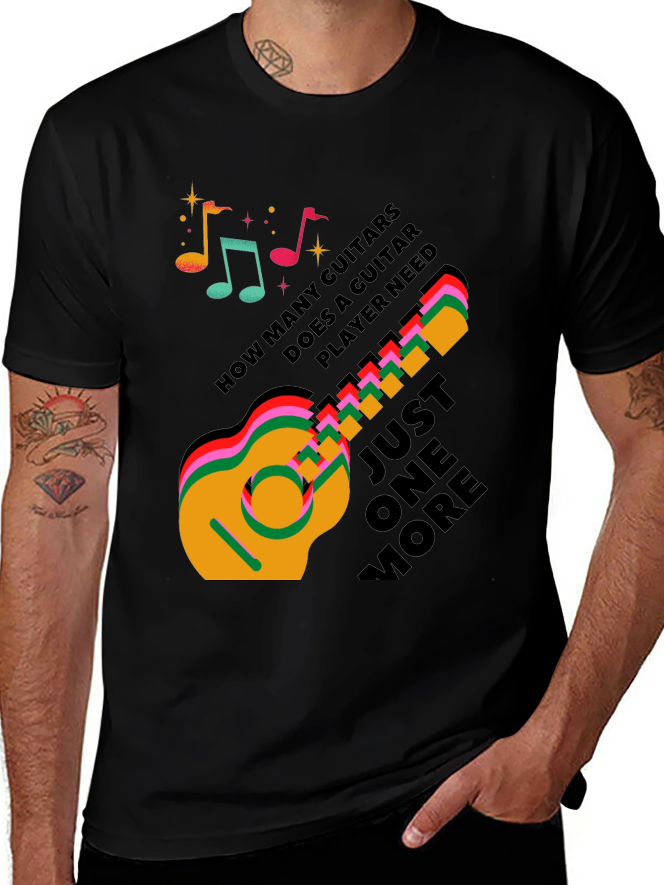 Variant 13 of Guitar Player T-Shirt - Just One More Guitar Funny Tee