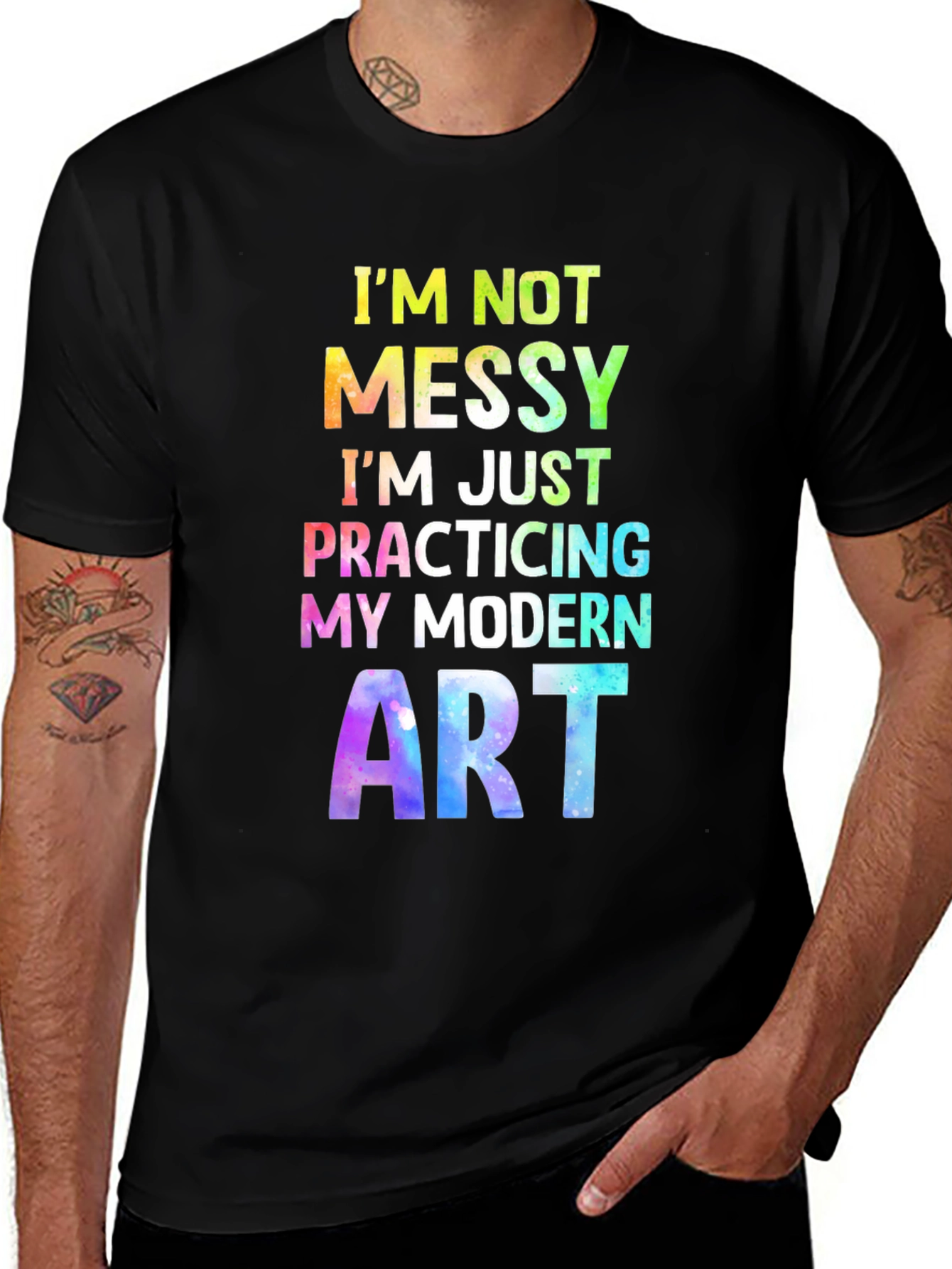 Variant 25 of Modern Art T-Shirt - Colorful Messy Artist Tee