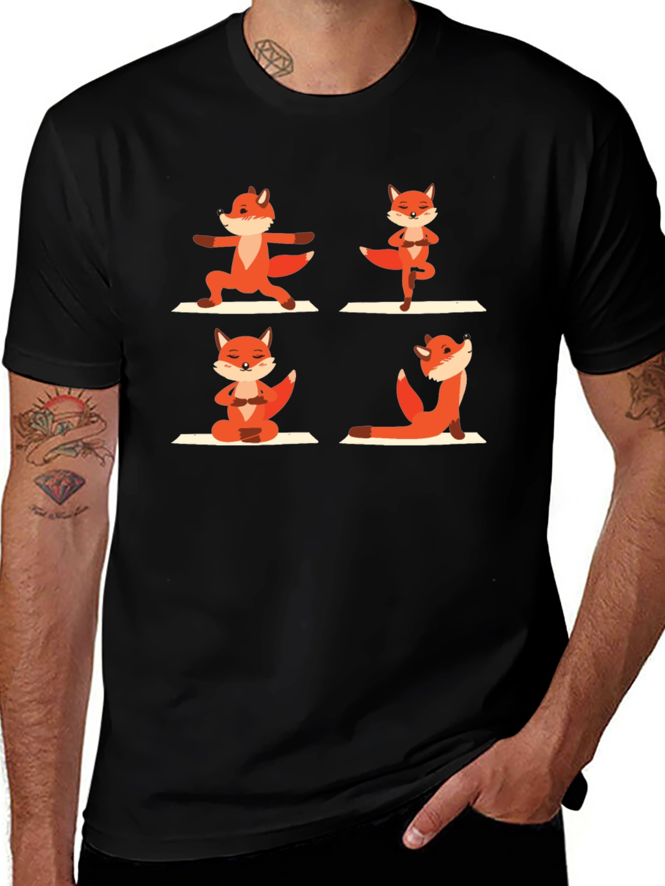 Variant 16 of Yoga Fox Graphic Tee