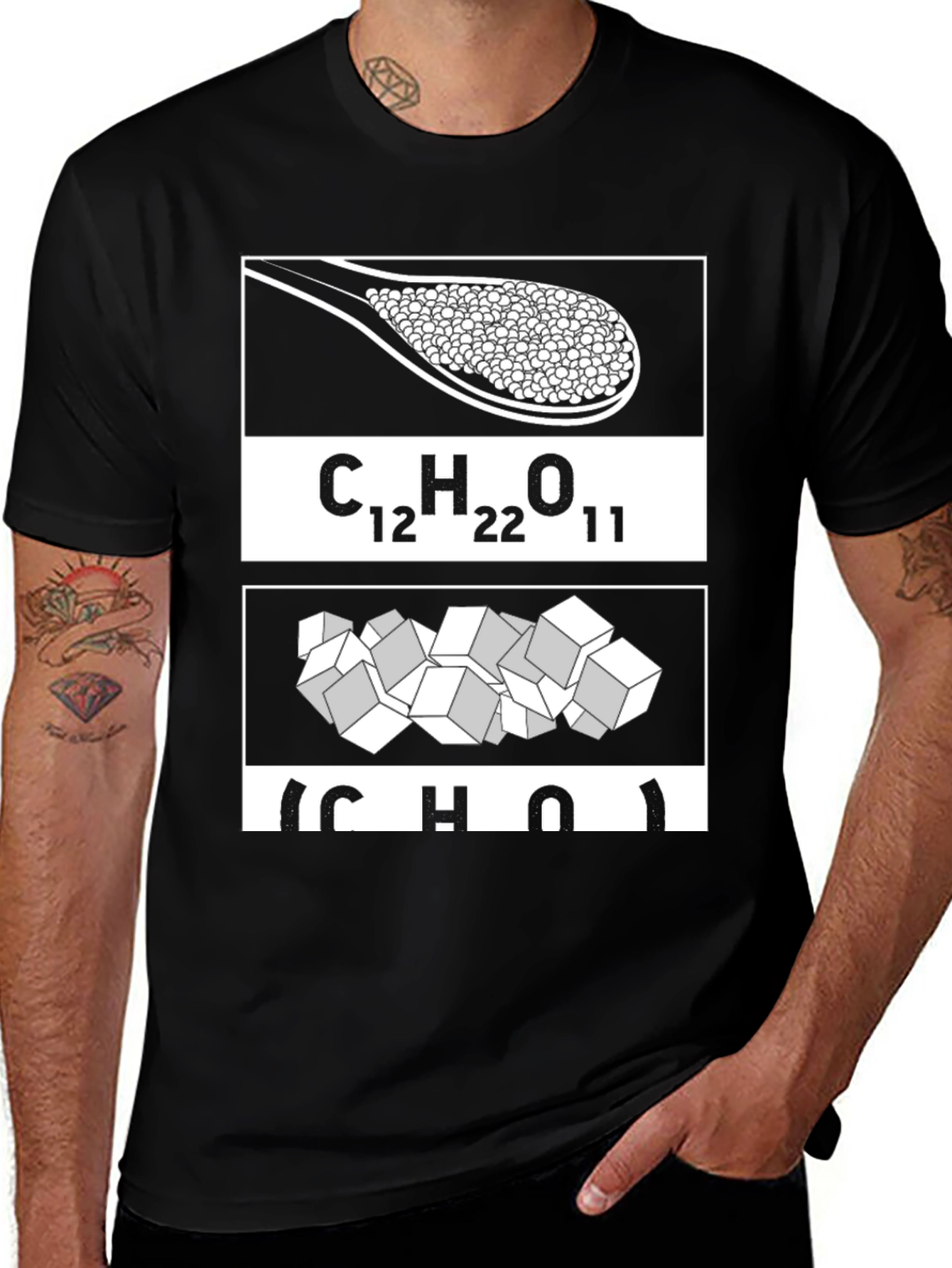 Variant 25 of Sugar Molecule T-Shirt - Chemistry Humor Tee