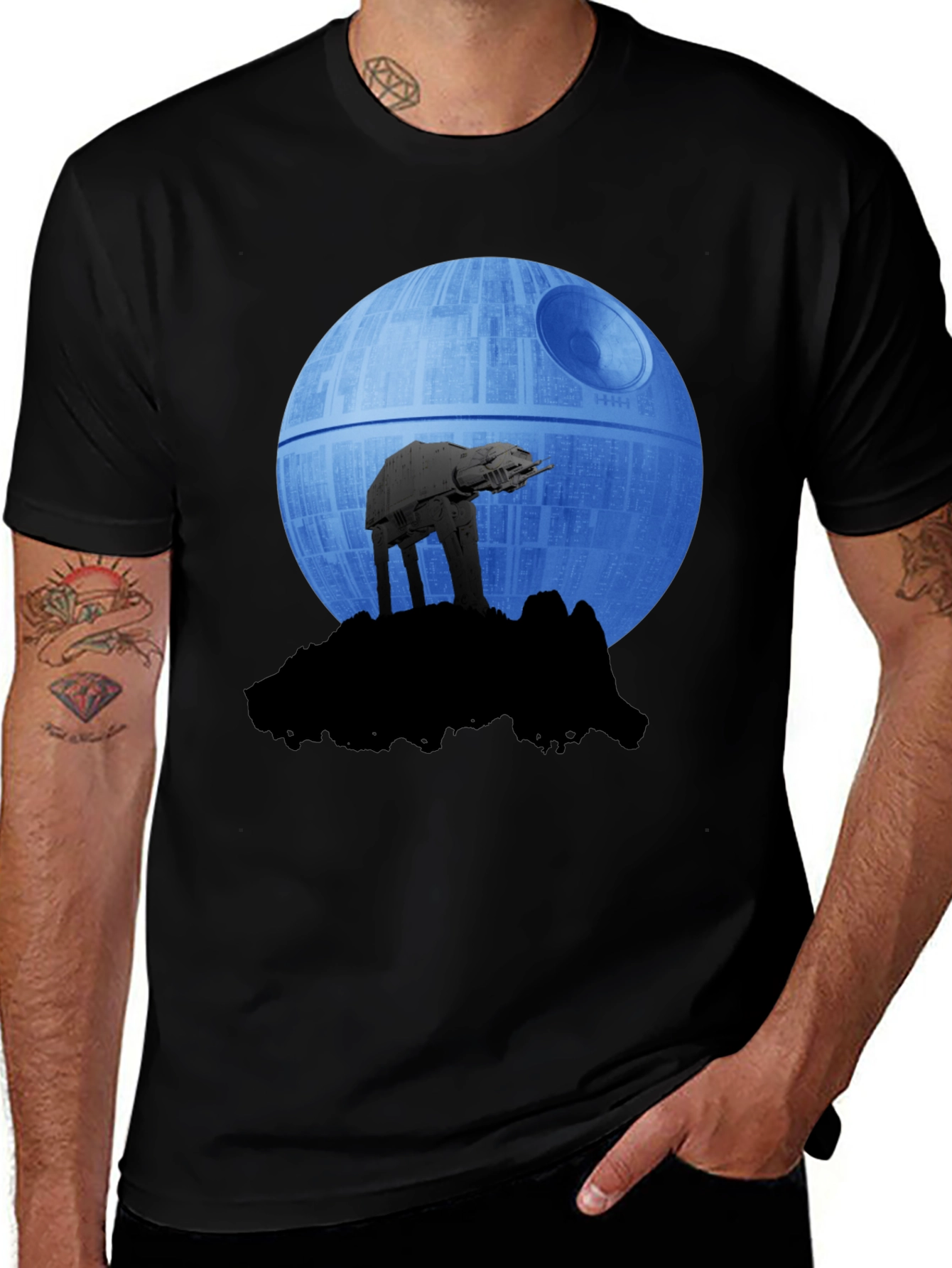 Star Wars AT-AT Death Star Graphic T-Shirt