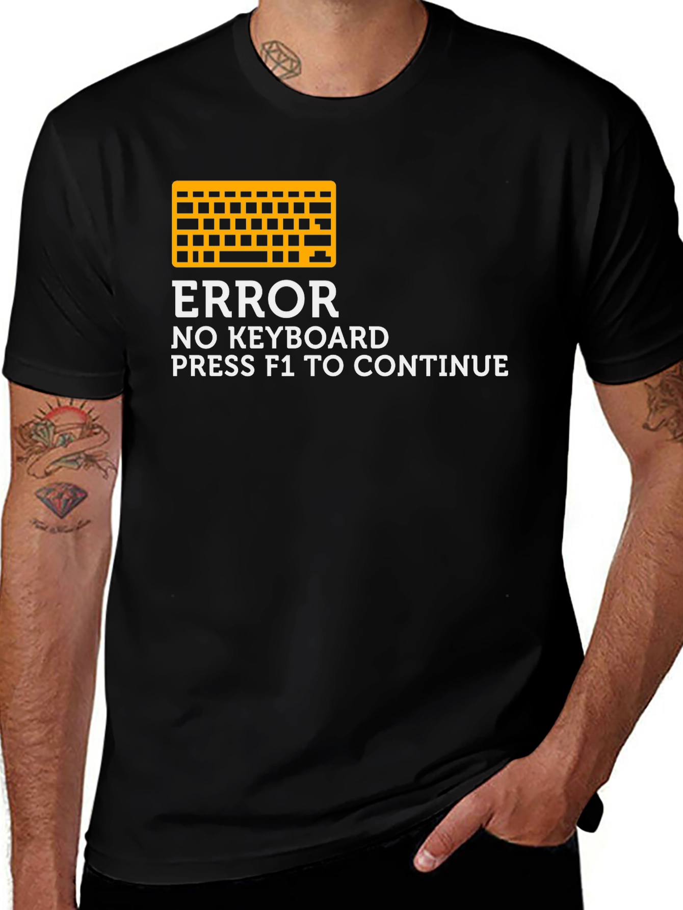 Variant 8 of Error No Keyboard T-Shirt