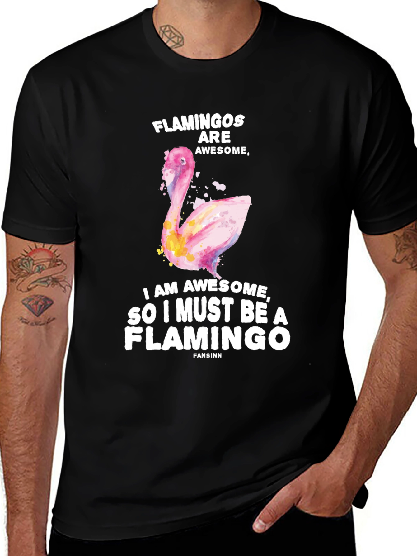 Variant 20 of Funny Flamingo T-Shirt - Awesome Flamingo Design