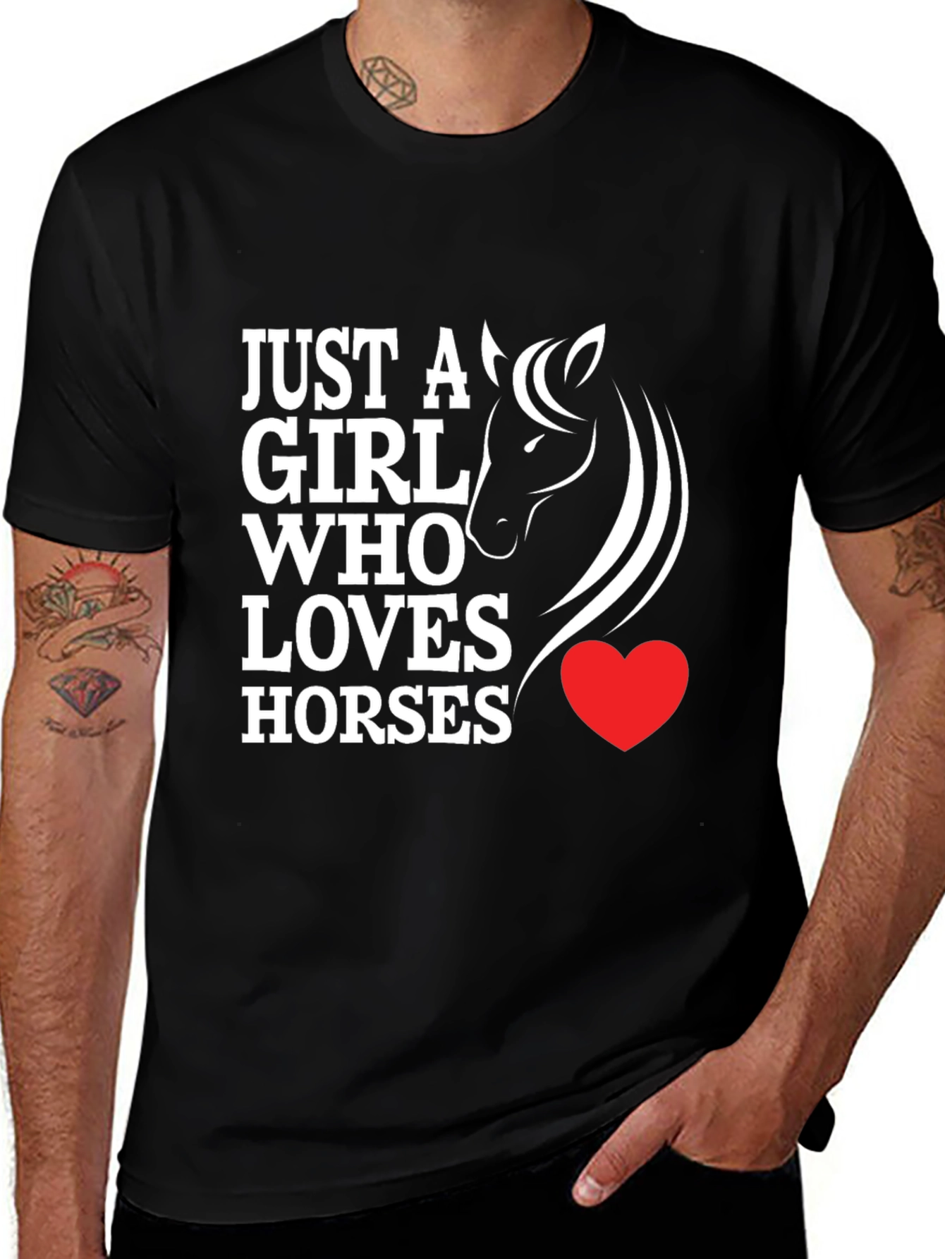 Variant 28 of Just a Girl Who Loves Horses T-Shirt