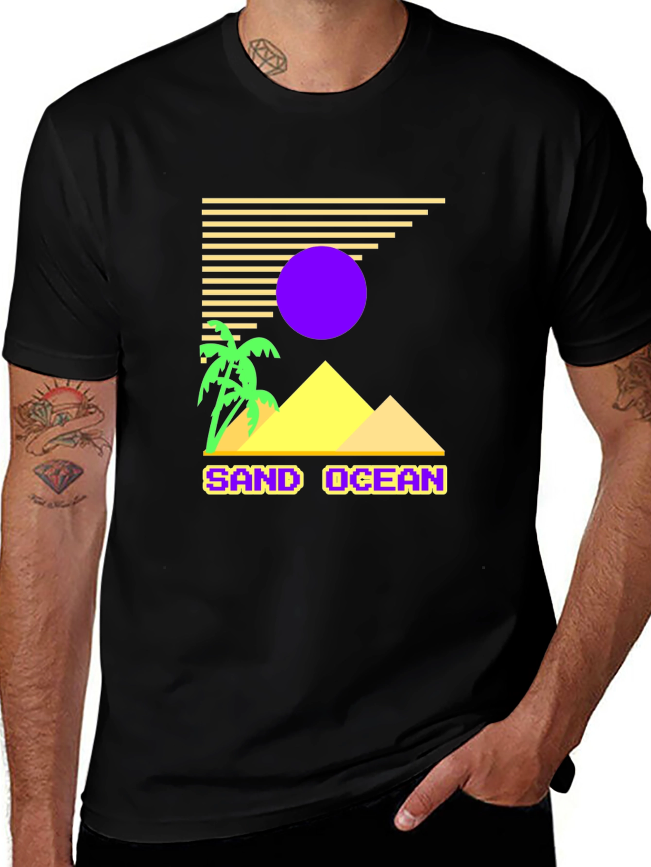 Variant 22 of Retro Sand Ocean T-Shirt