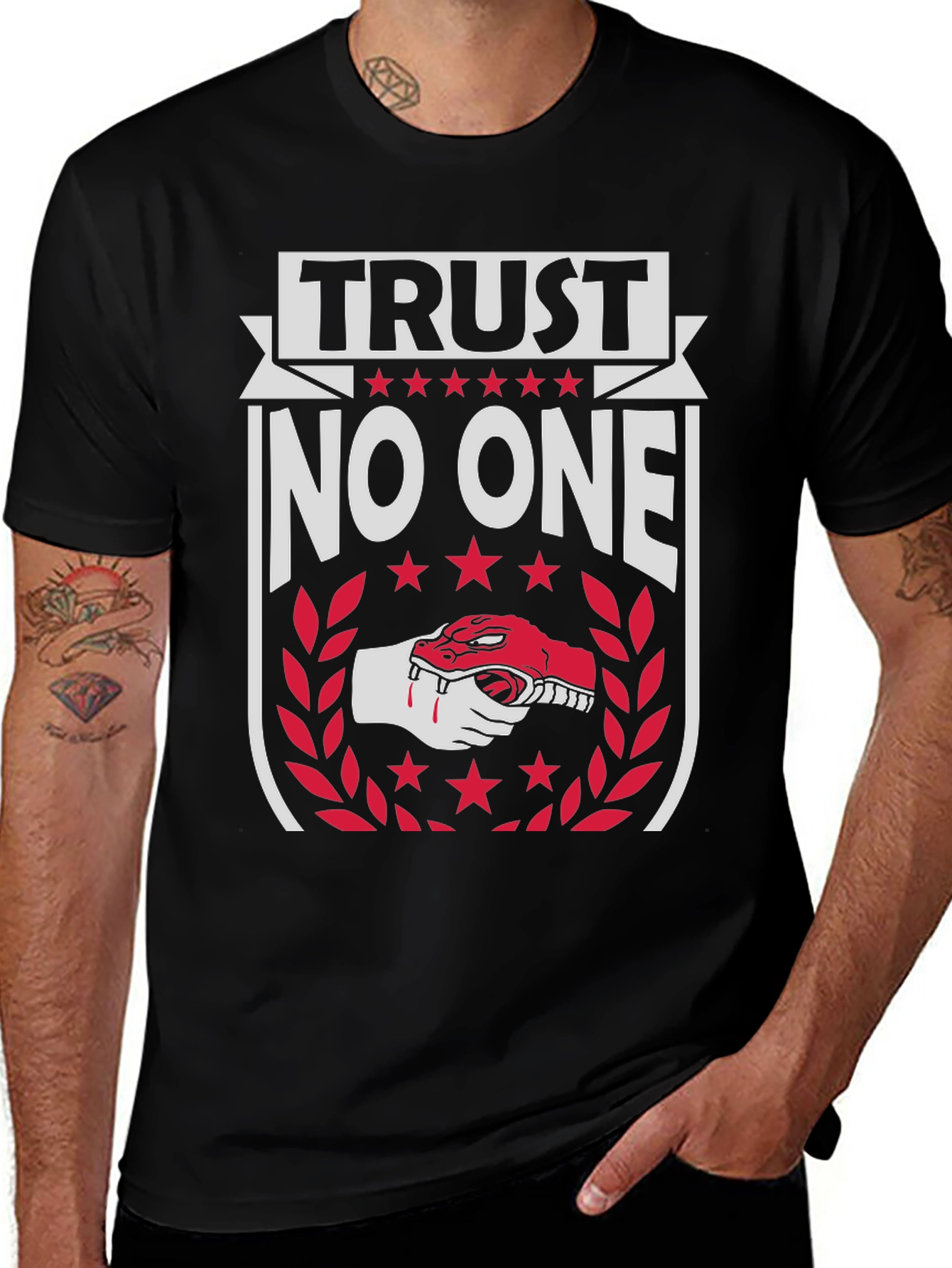 Variant 10 of Trust No One Graphic T-Shirt