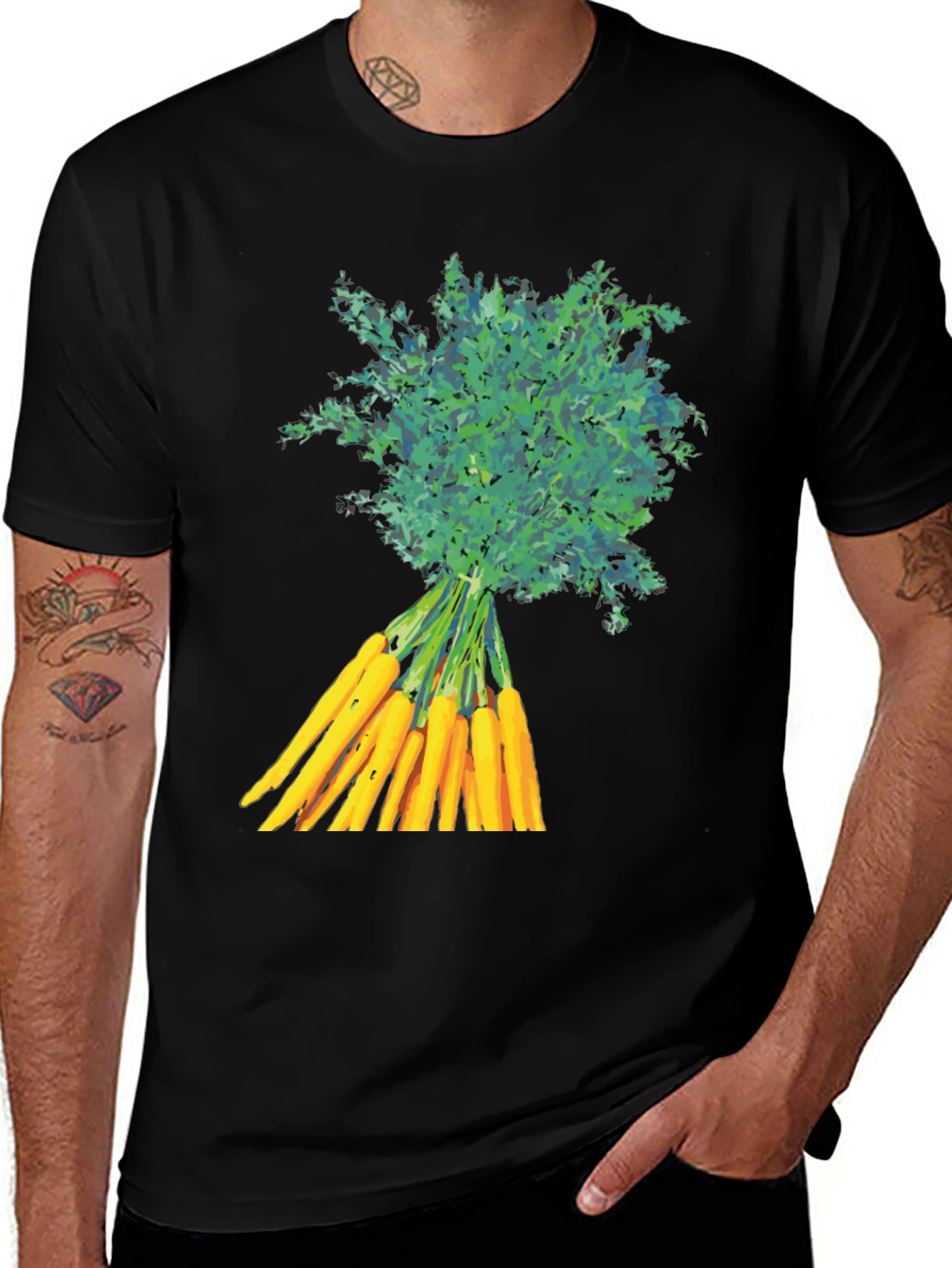 Carrot Bunch Graphic T-Shirt