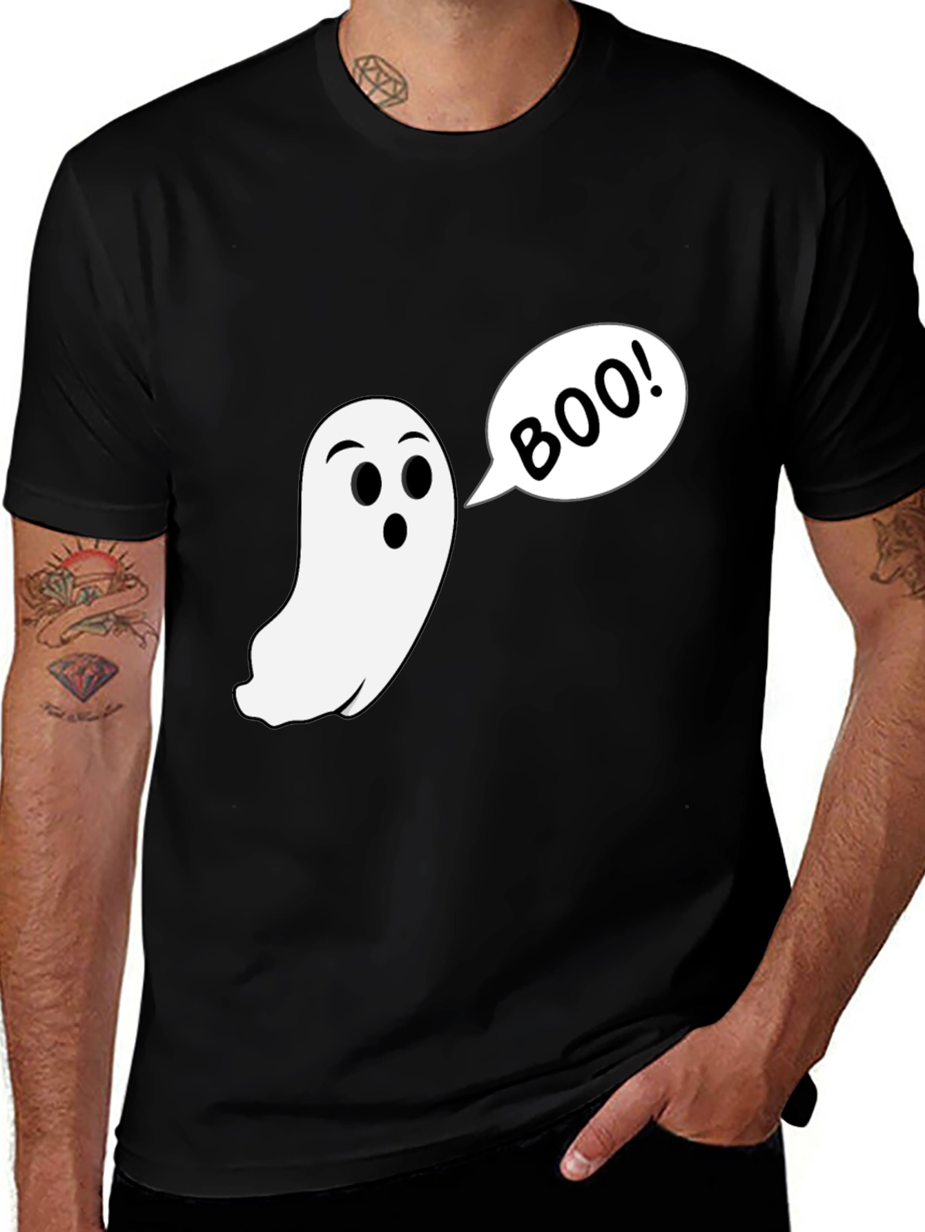 Boo Ghost T-Shirt - Spooky Season Style