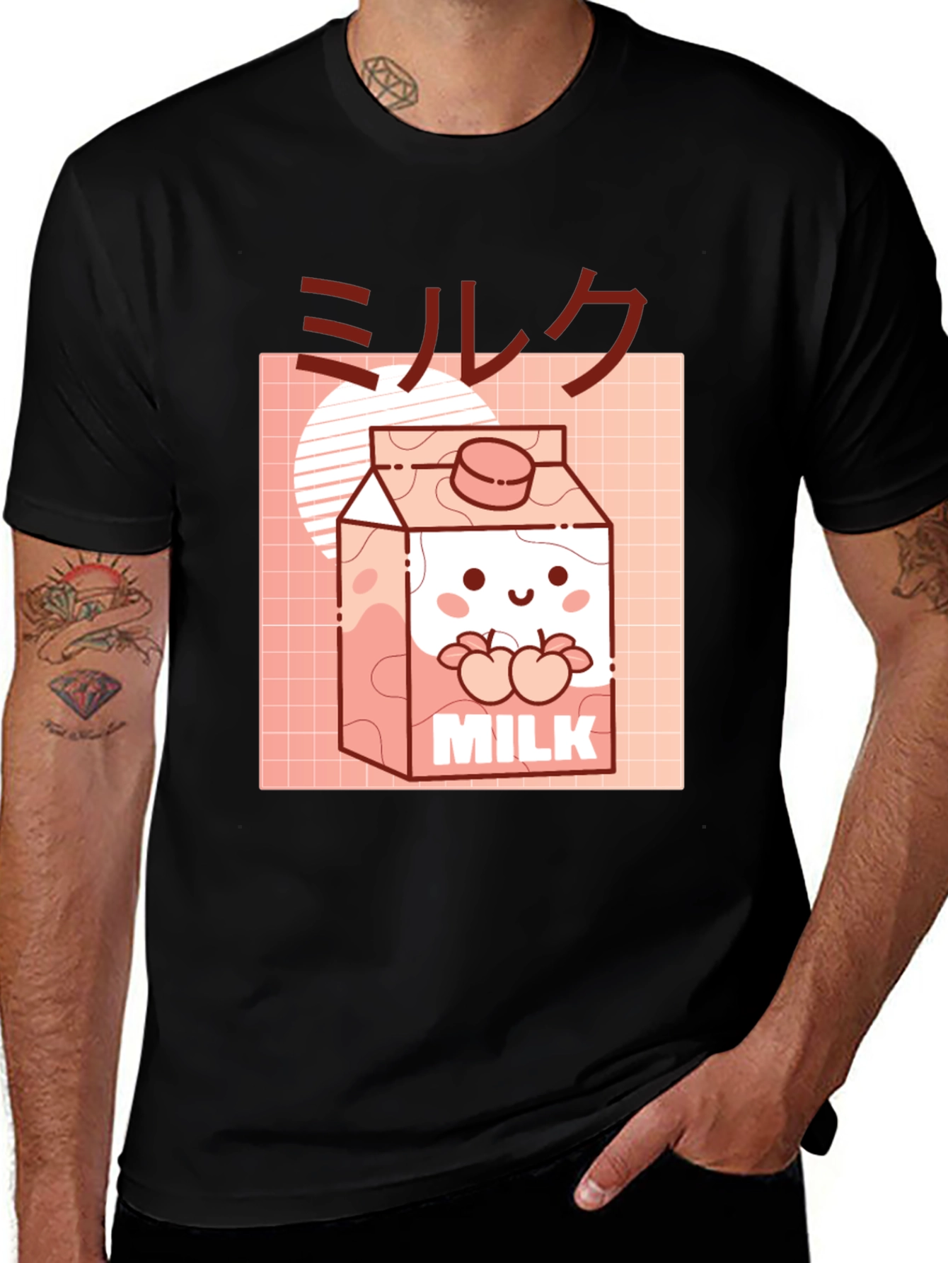 Kawaii Milk T-Shirt - Cute Anime Style Top