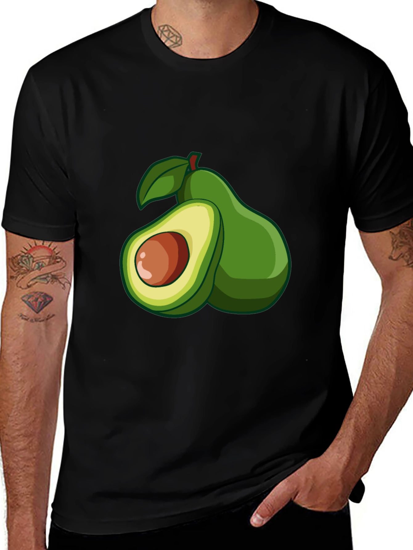 Variant 28 of Avocado Graphic Tee - Fresh & Fun Design