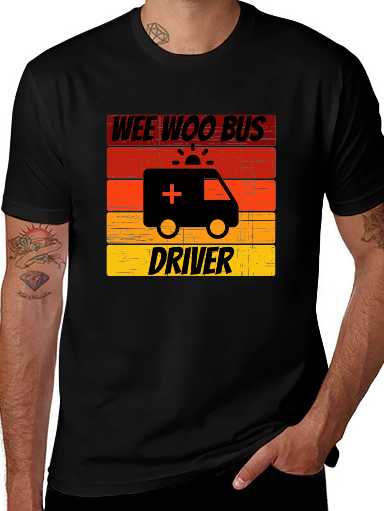 Variant 29 of Wee Woo Bus Driver Graphic T-Shirt