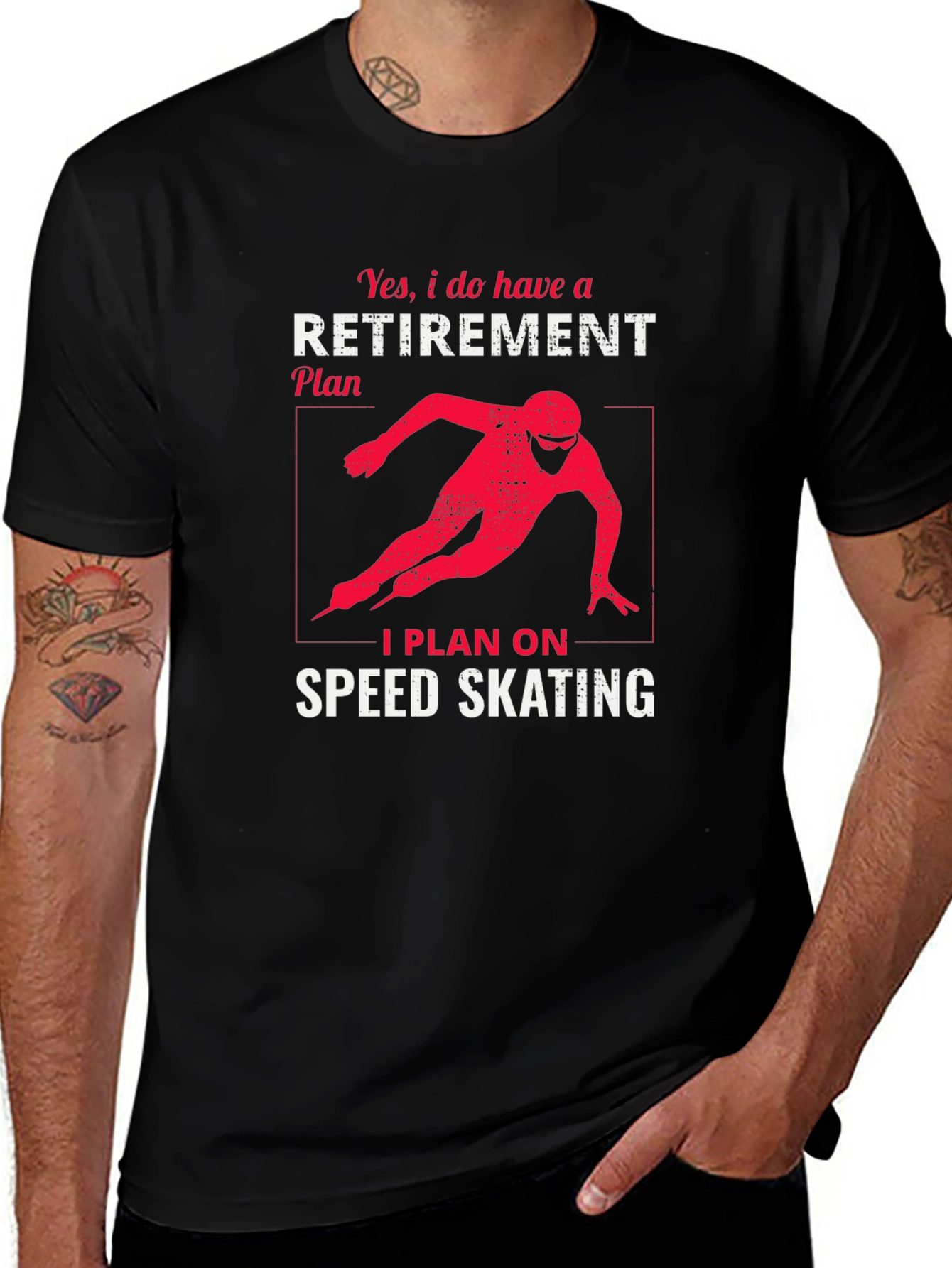 Variant 27 of Funny Speed Skating Retirement Plan T-Shirt