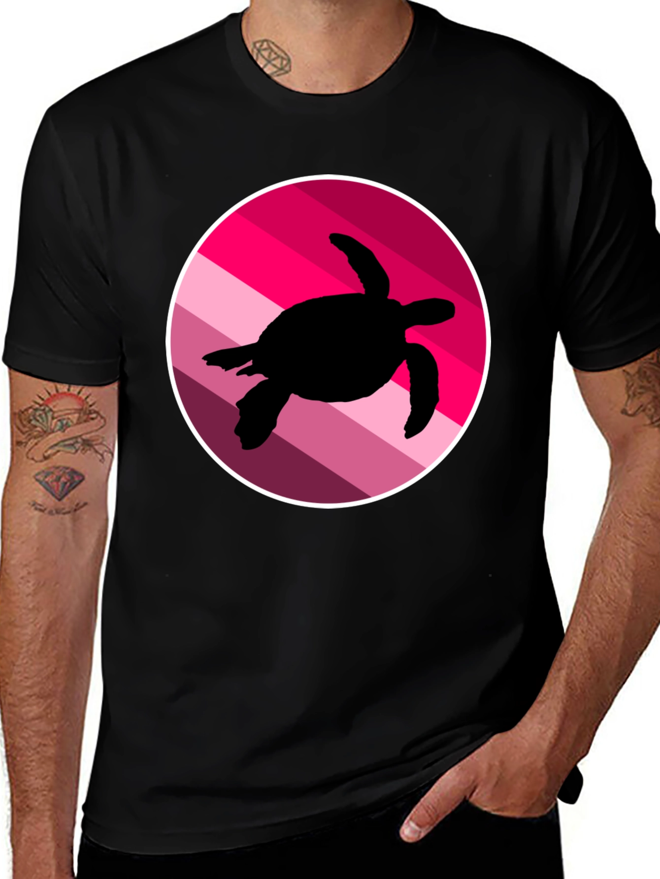 Variant 13 of Turtle Silhouette Graphic Tee