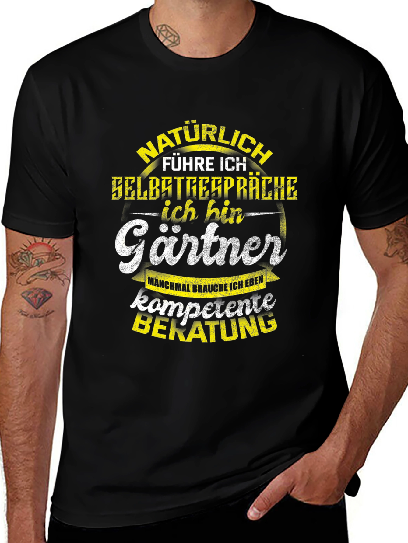 Gardener Humor T-Shirt - Naturally I Talk to Myself!