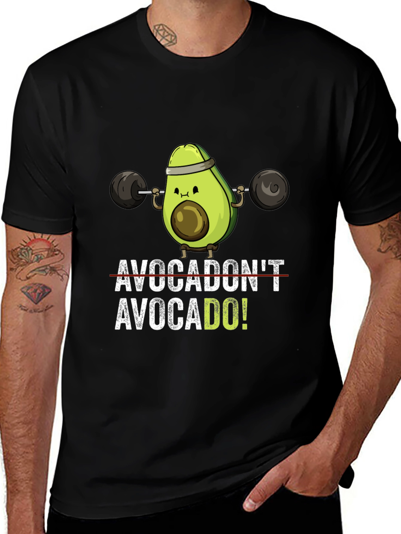 Variant 7 of Avocado Gym T-Shirt: Funny Workout Tee