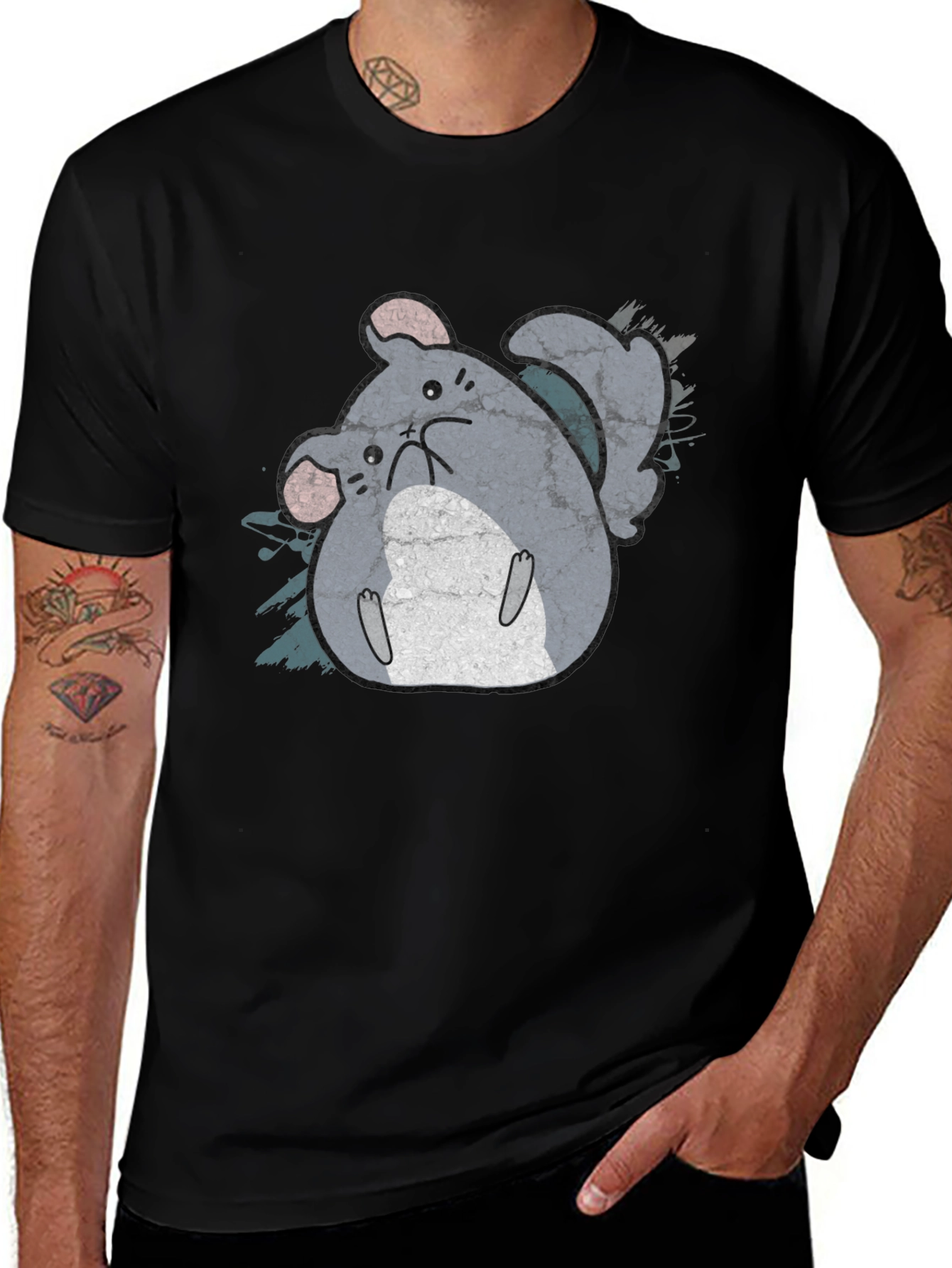 Variant 28 of Cute Chinchilla Graphic T-Shirt - Soft Cotton Tee