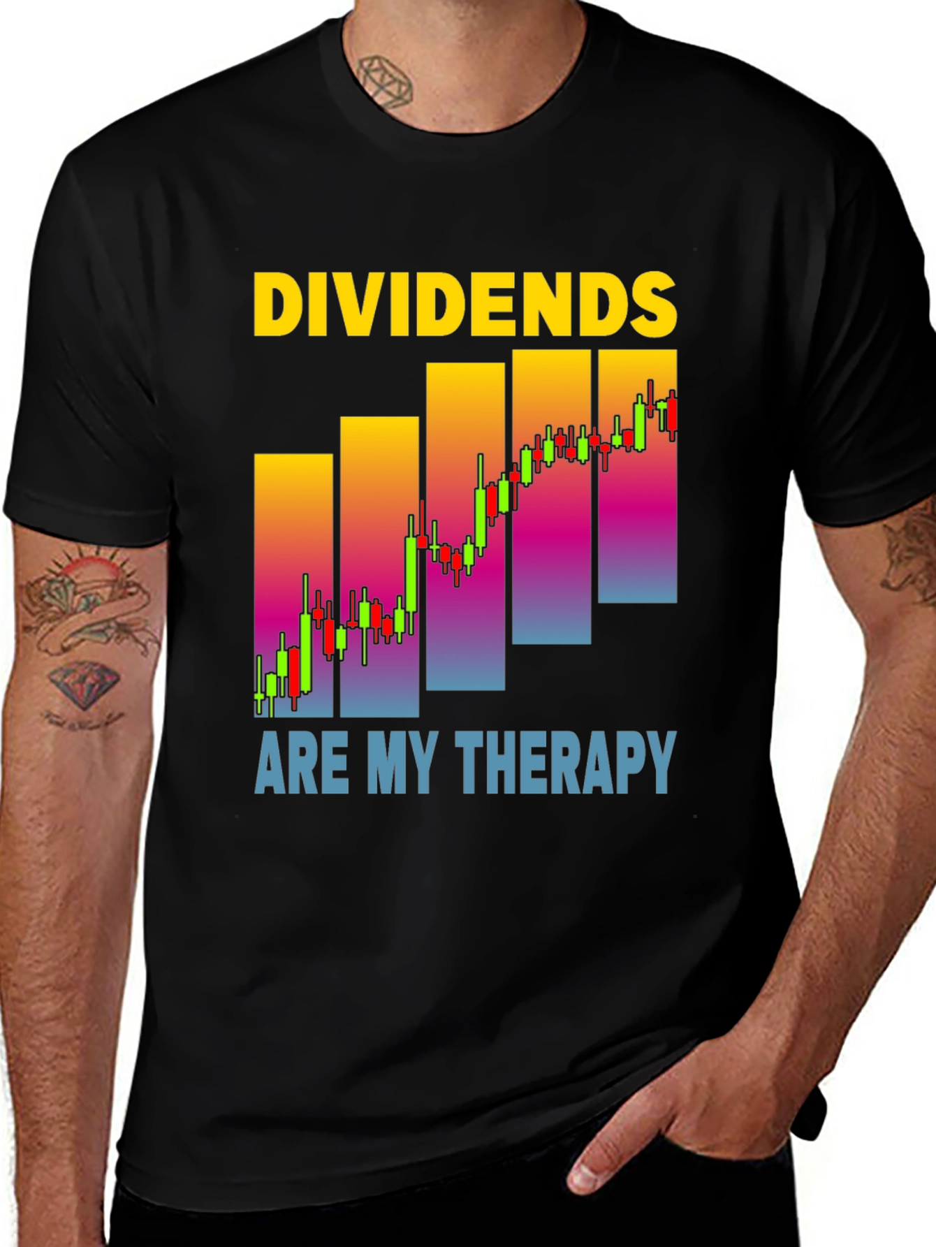 Dividends Are My Therapy Stock Market T-Shirt