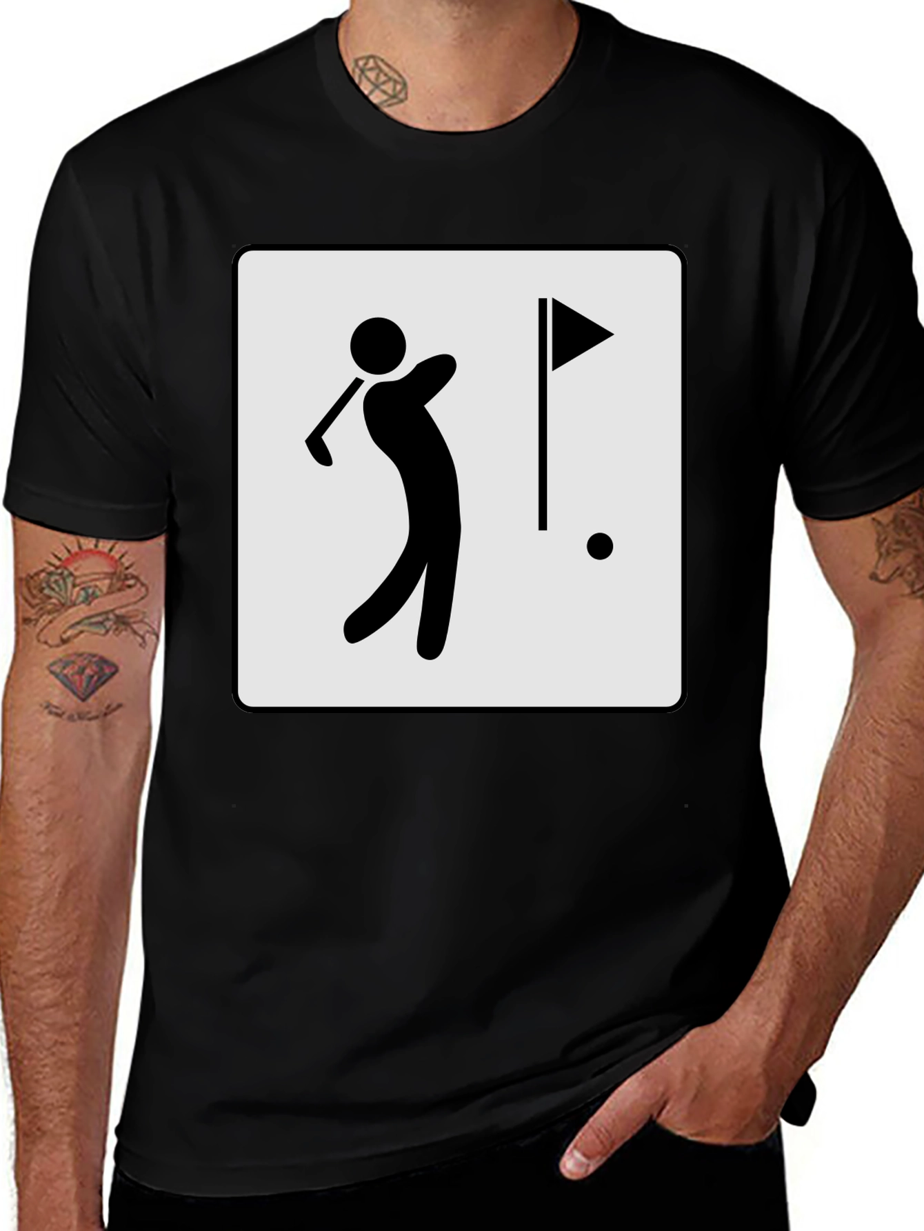 Variant 20 of Golfing Tee Shirt - Stylish Golfer Design