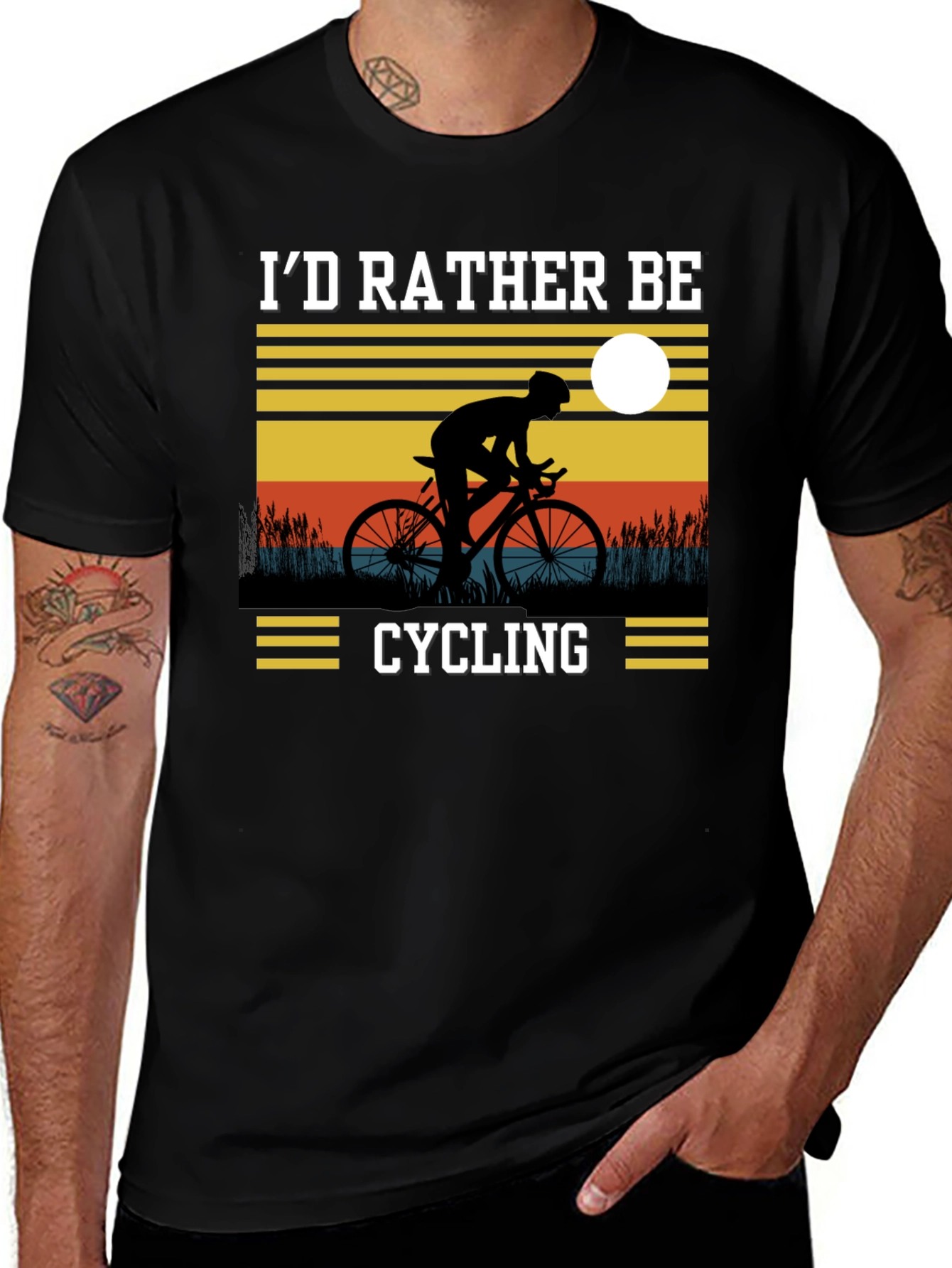 Variant 23 of Cycling T-Shirt - I'd Rather Be Cycling