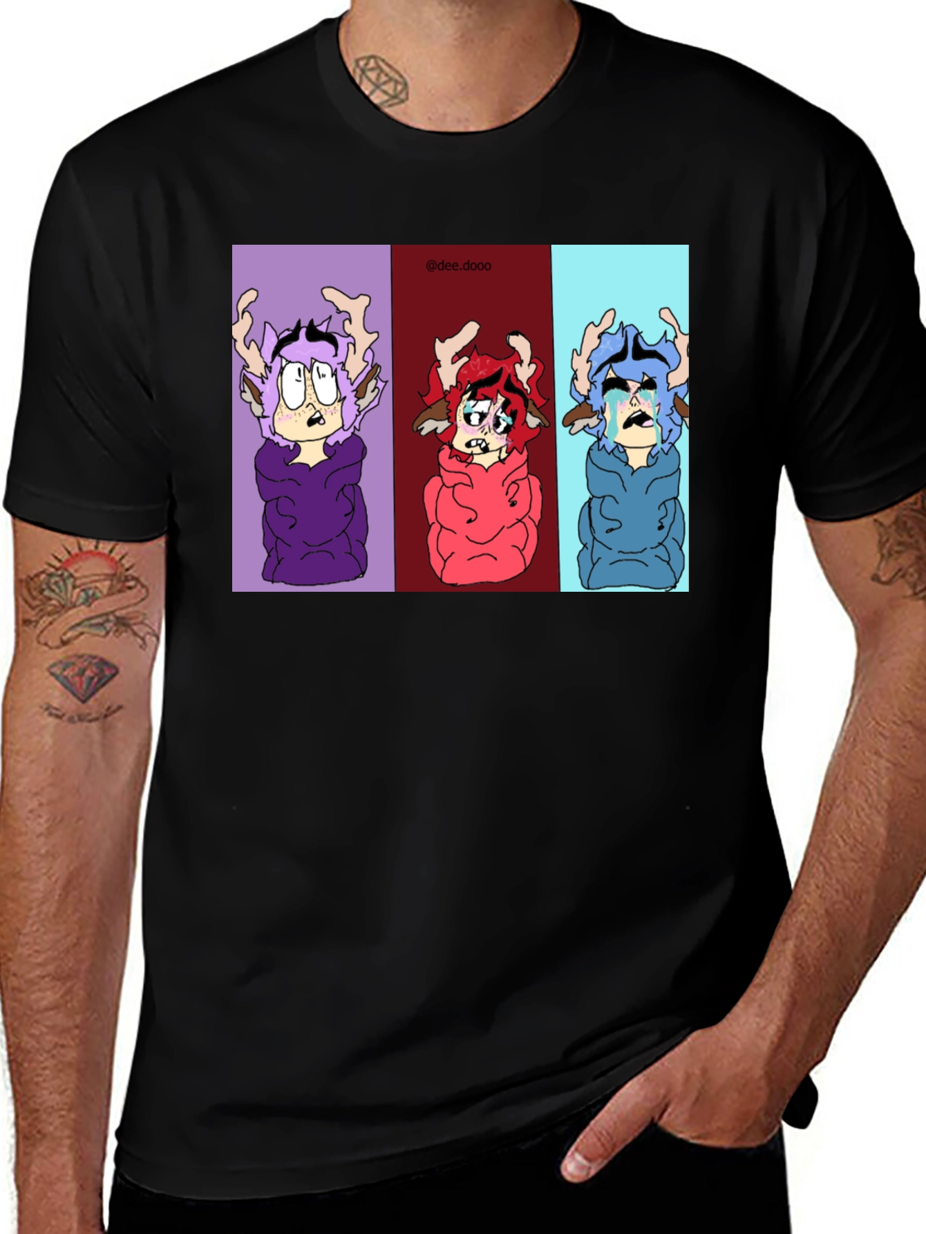 Variant 27 of Colorful Cartoon Graphic T-Shirt