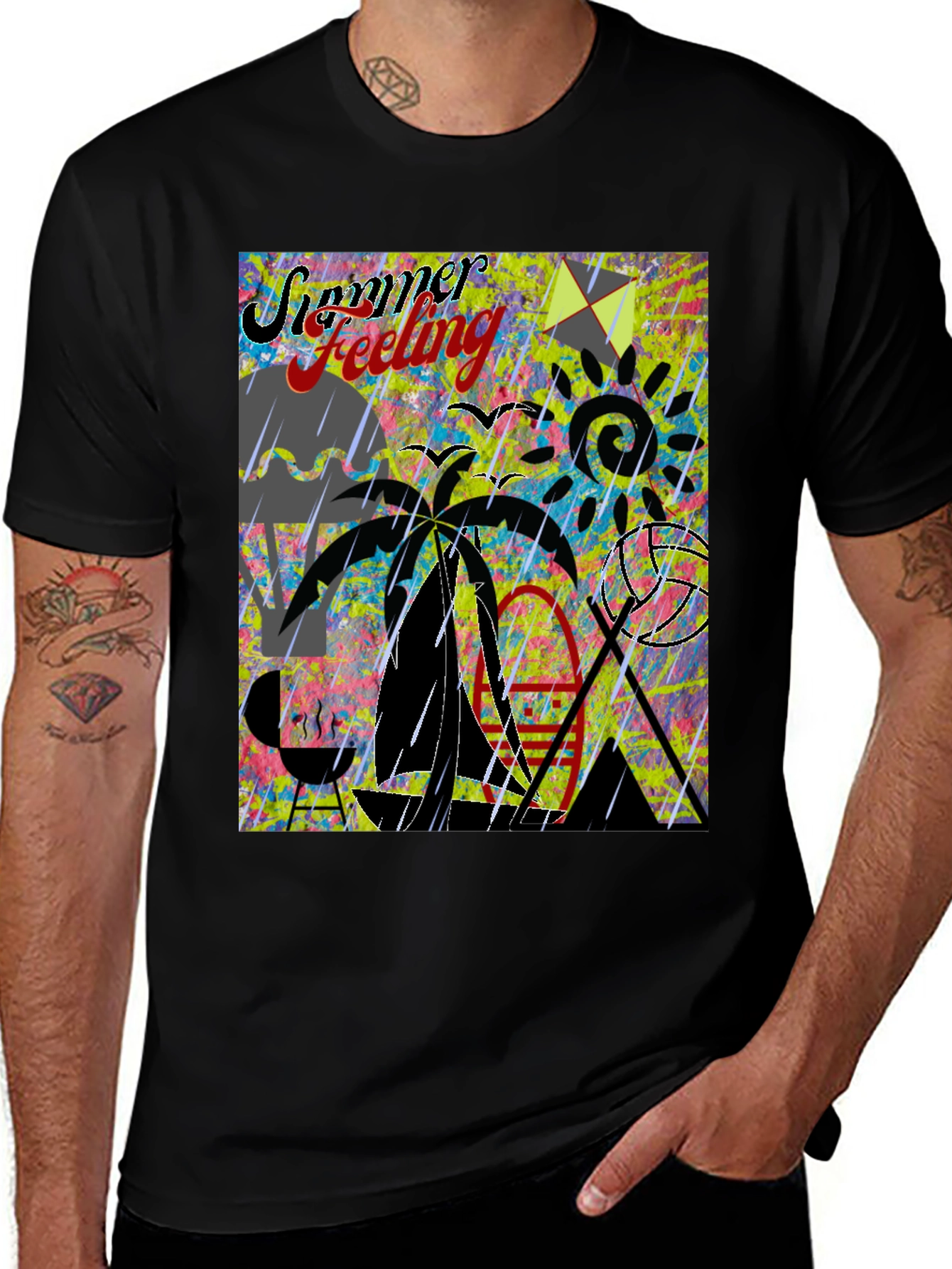 Variant 24 of Summer Feeling Graphic T-Shirt