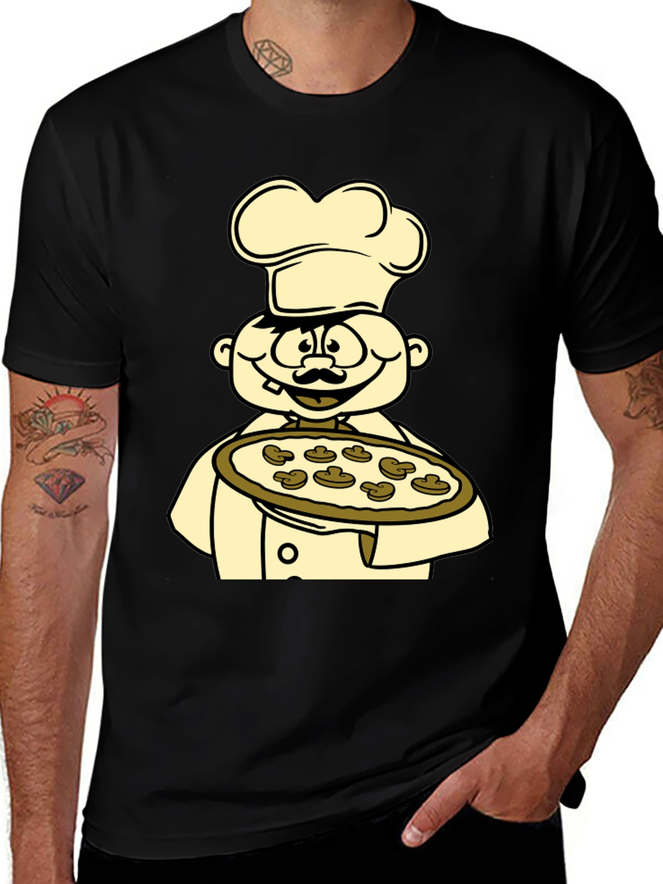 Variant 24 of Chef Pizza Graphic Tee - Unisex Cotton T-Shirt