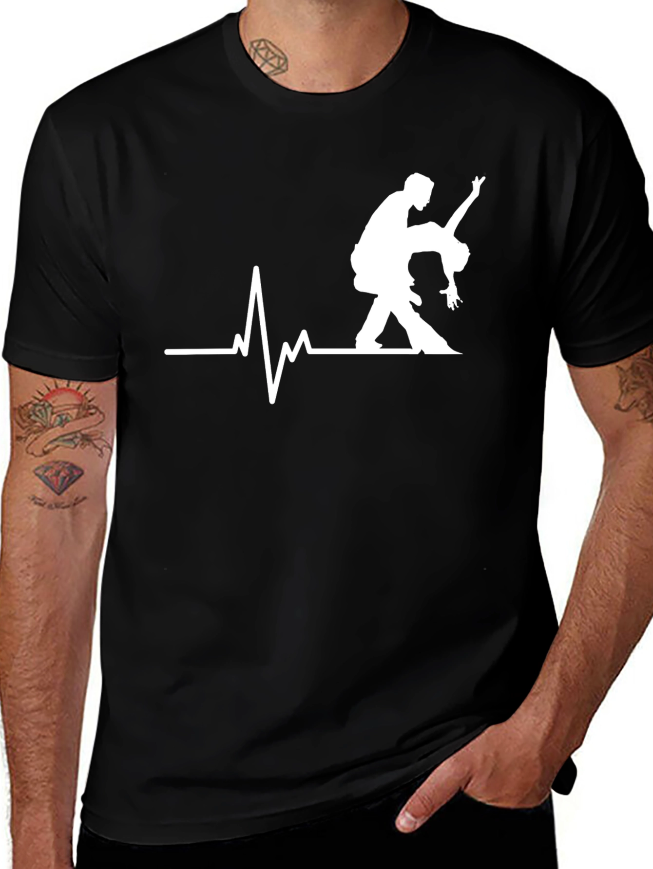 Variant 4 of Dancing Heartbeat T-Shirt - Rhythm of Love