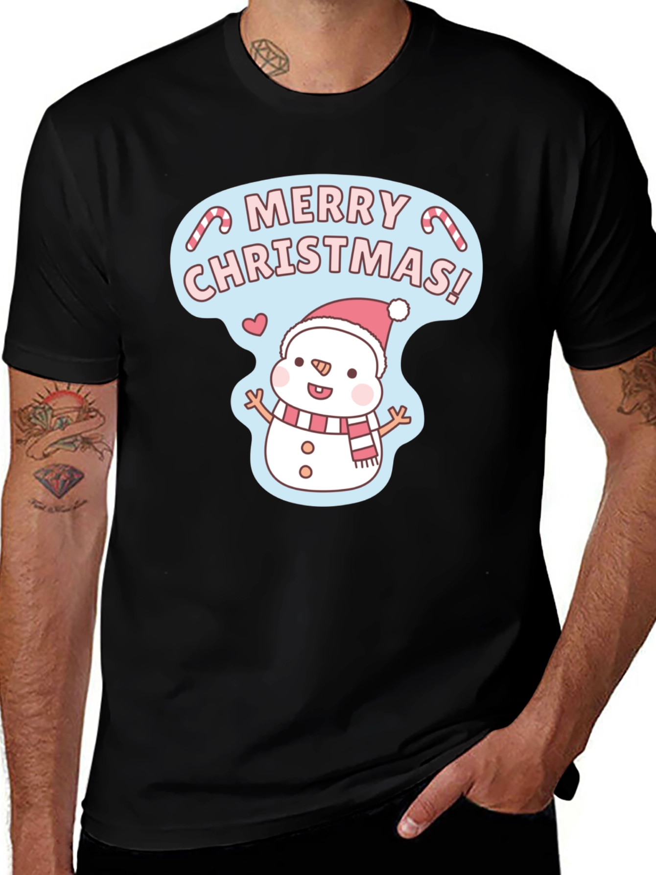 Merry Christmas Snowman T-Shirt