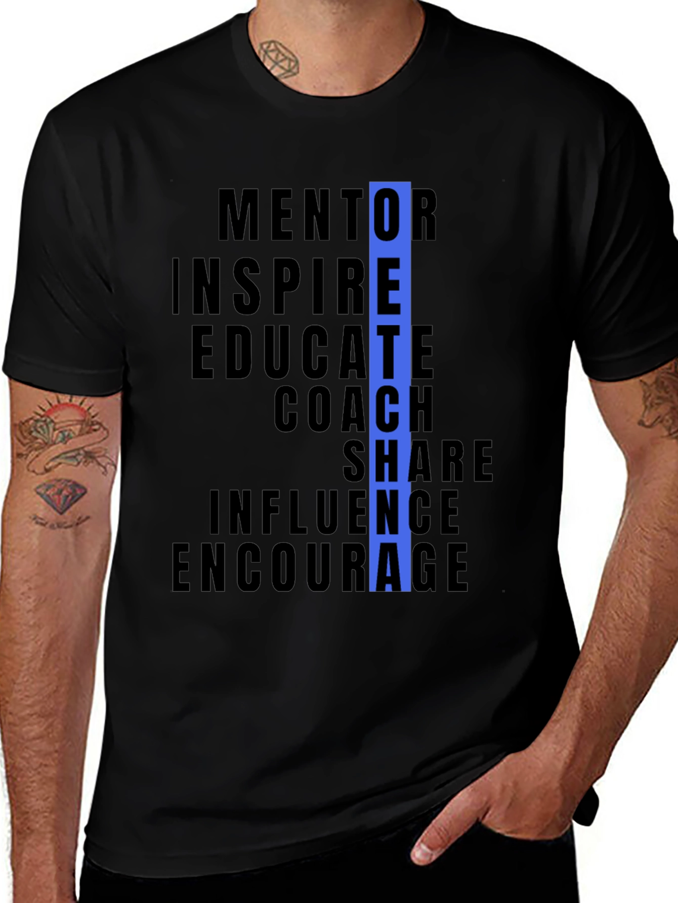 Variant 25 of Teacher Inspiration Black T-Shirt