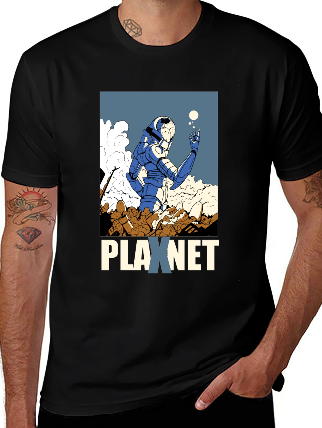 Variant 22 of Plaxnet Graphic Tee - Sci-Fi Inspired Design