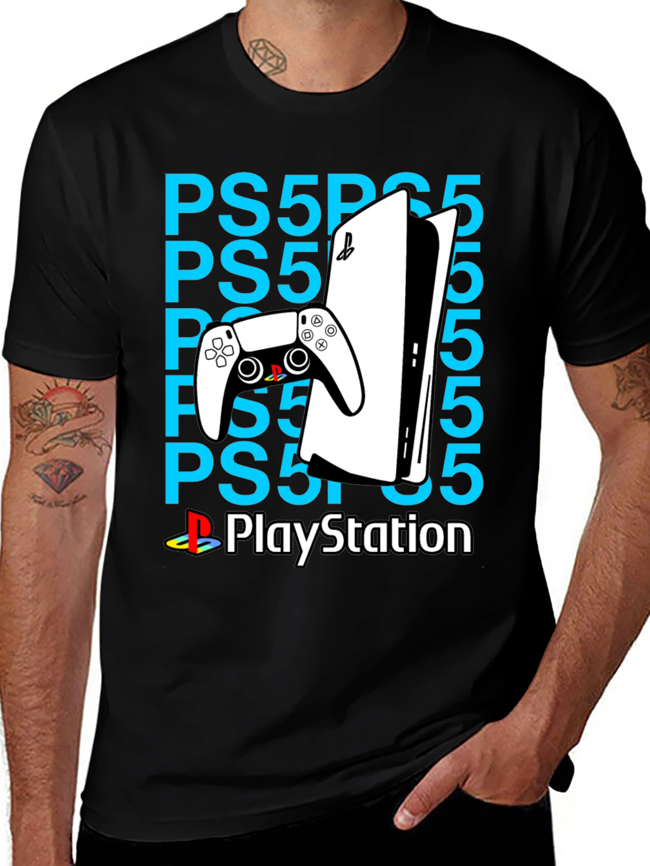 PS5 Graphic Tee - Gamer Style