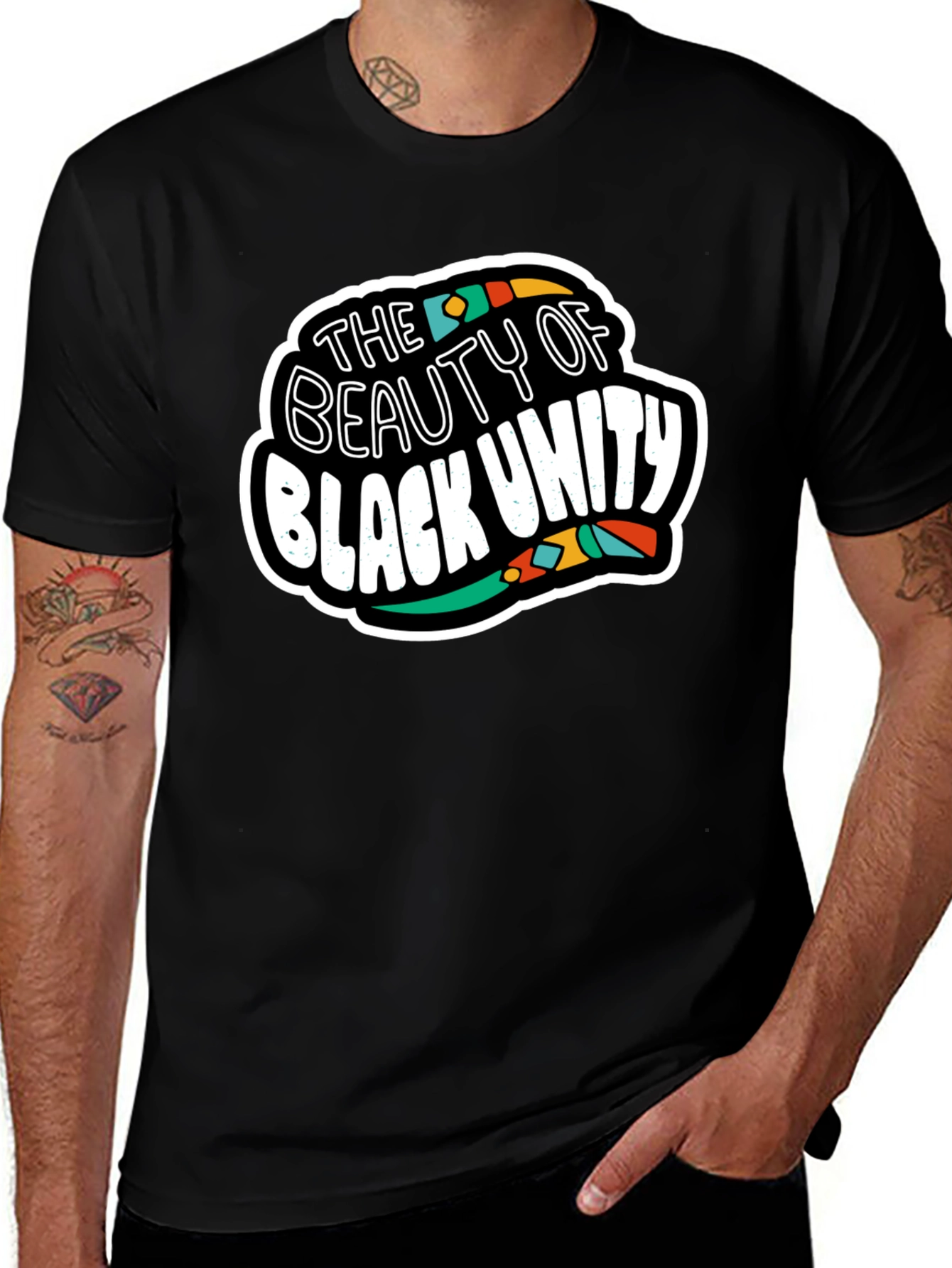 Black Unity Graphic Tee - Beauty of Black Unity T-Shirt