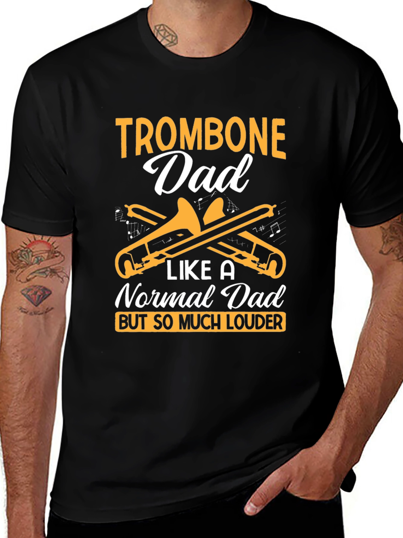Trombone Dad T-Shirt - Loud & Proud Musician Gift