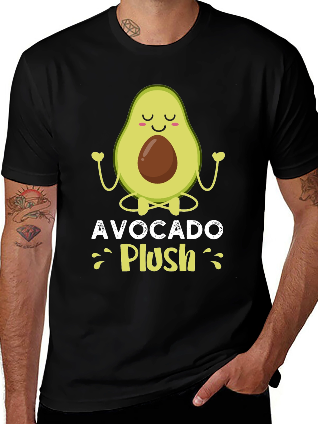 Variant 2 of Avocado Plush T-Shirt - Yoga Style Tee