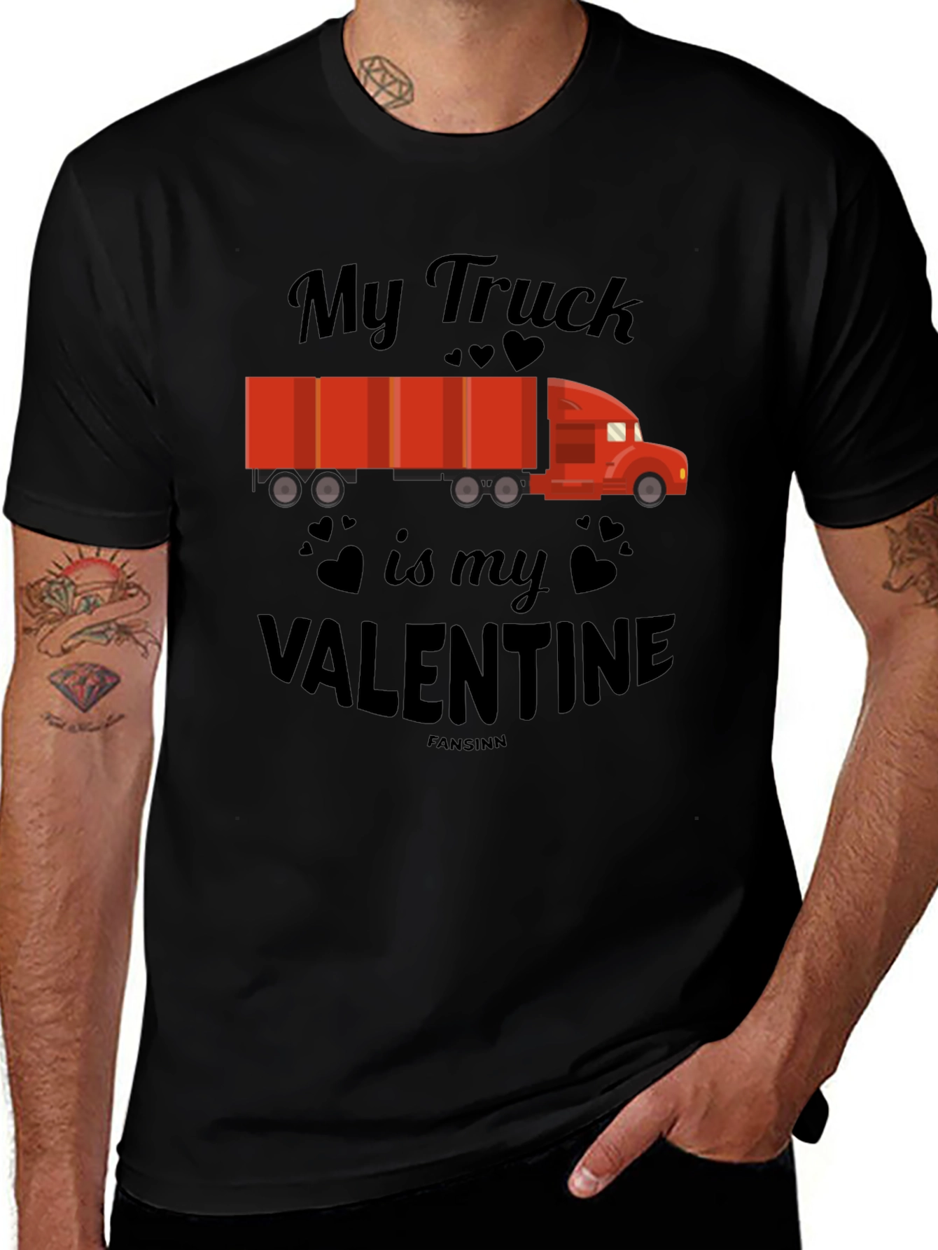 Variant 10 of My Truck is My Valentine Graphic Tee