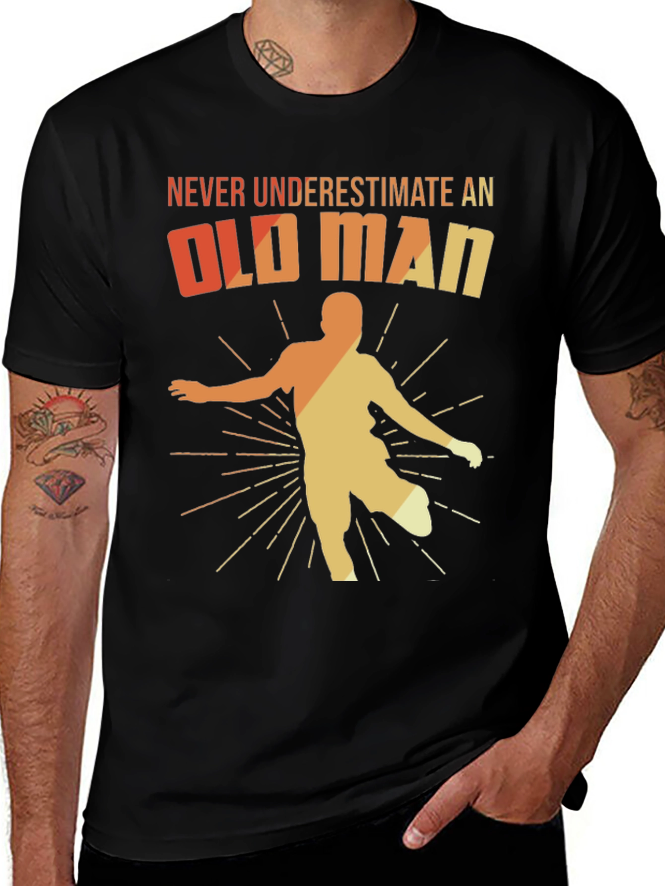 Variant 2 of Never Underestimate an Old Man T-Shirt