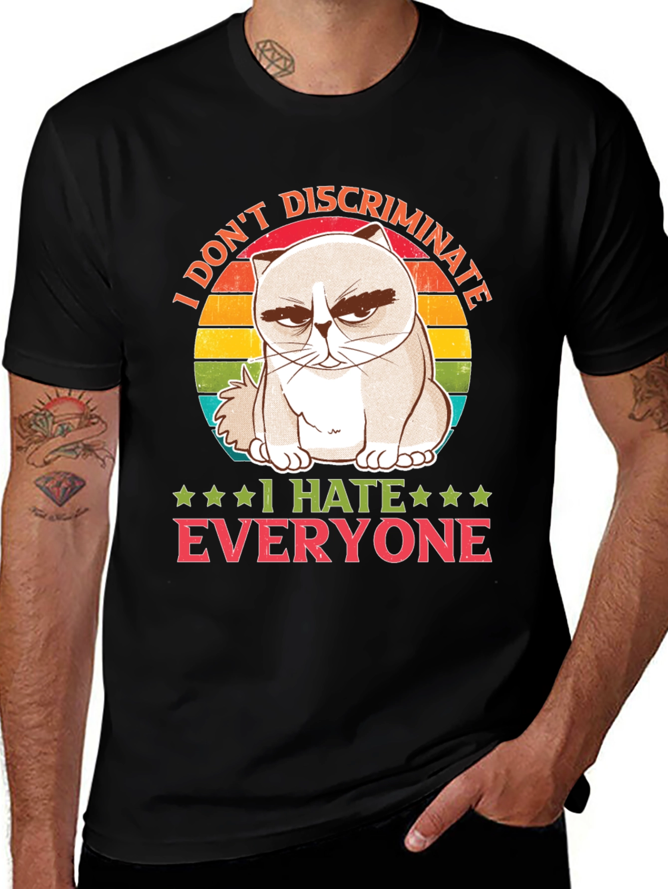 Variant 16 of Grumpy Cat I Hate Everyone T-Shirt