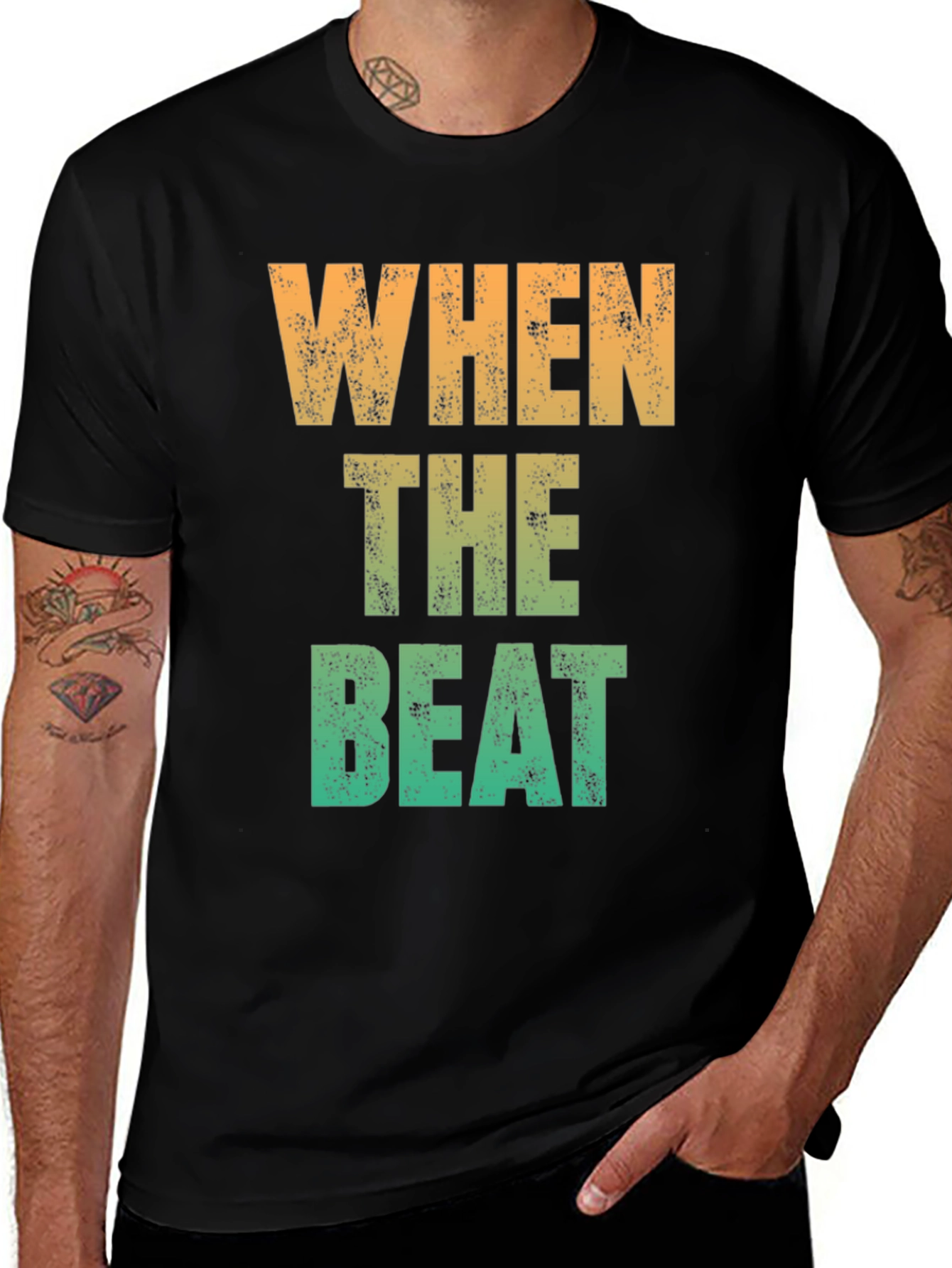 Variant 12 of When The Beat Drops Graphic Tee - Cotton Blend
