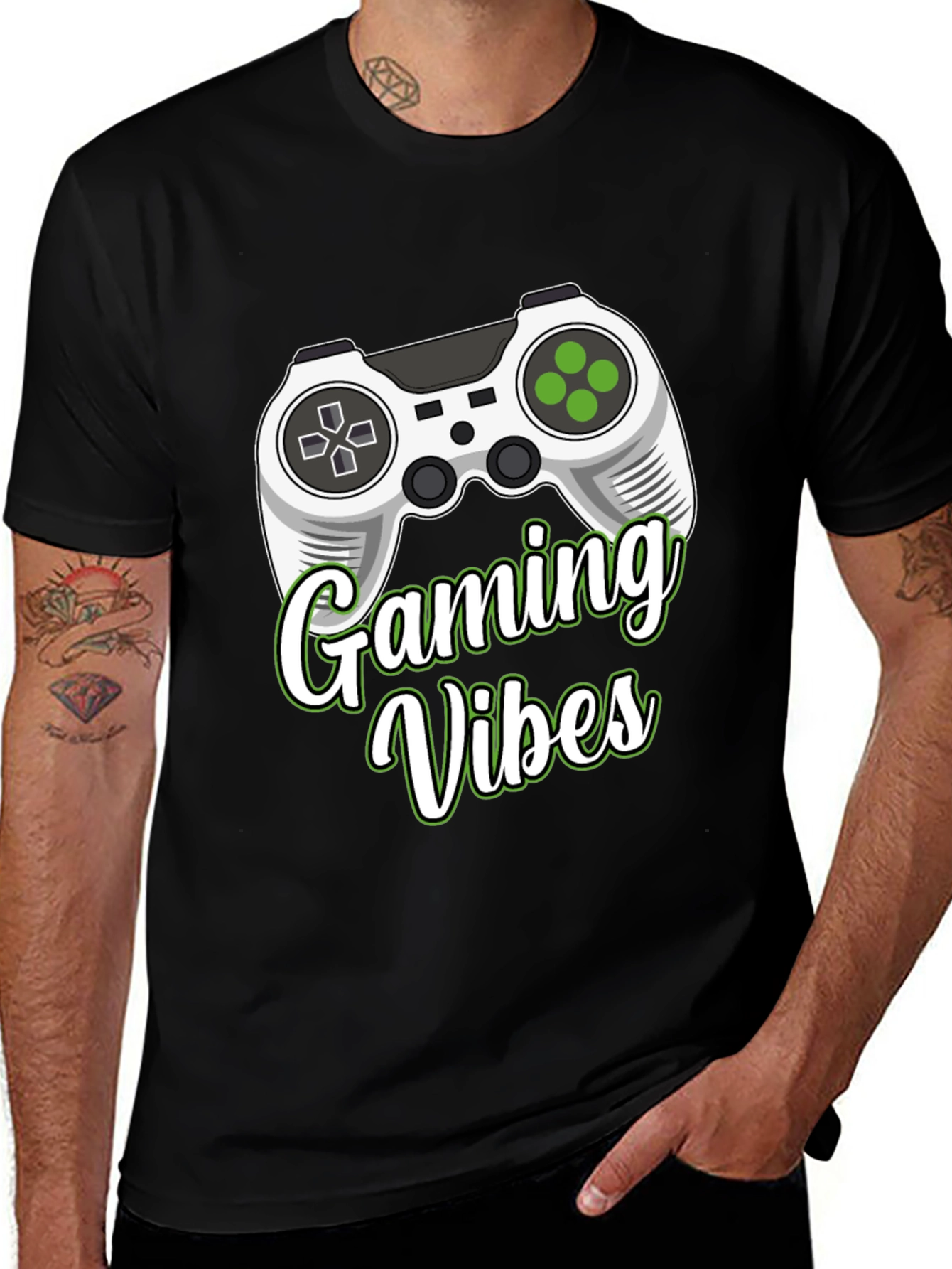 Variant 7 of Gaming Vibes T-Shirt - Gamer Graphic Tee