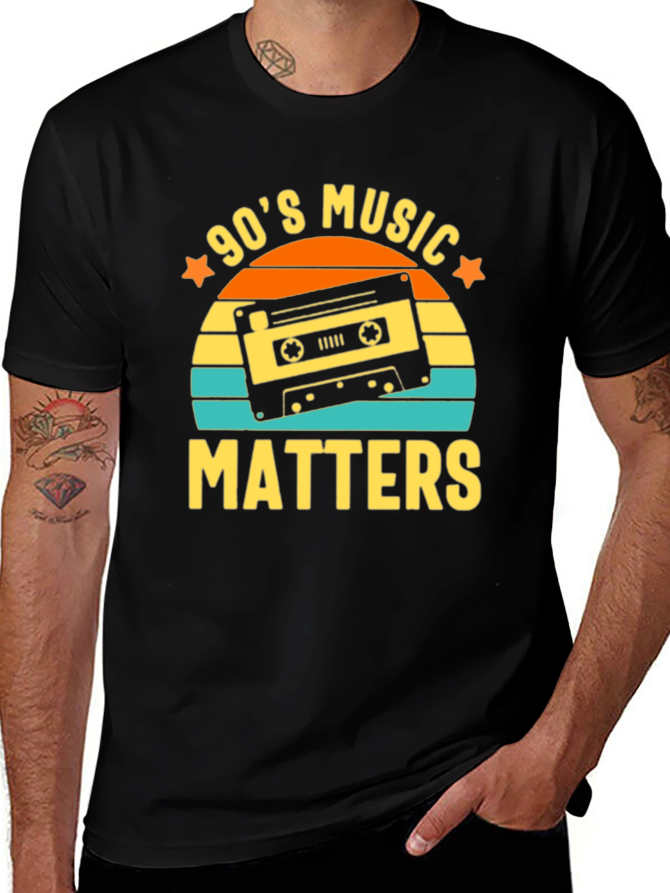 Variant 4 of 90's Music Matters Retro Cassette Tape Graphic Tee