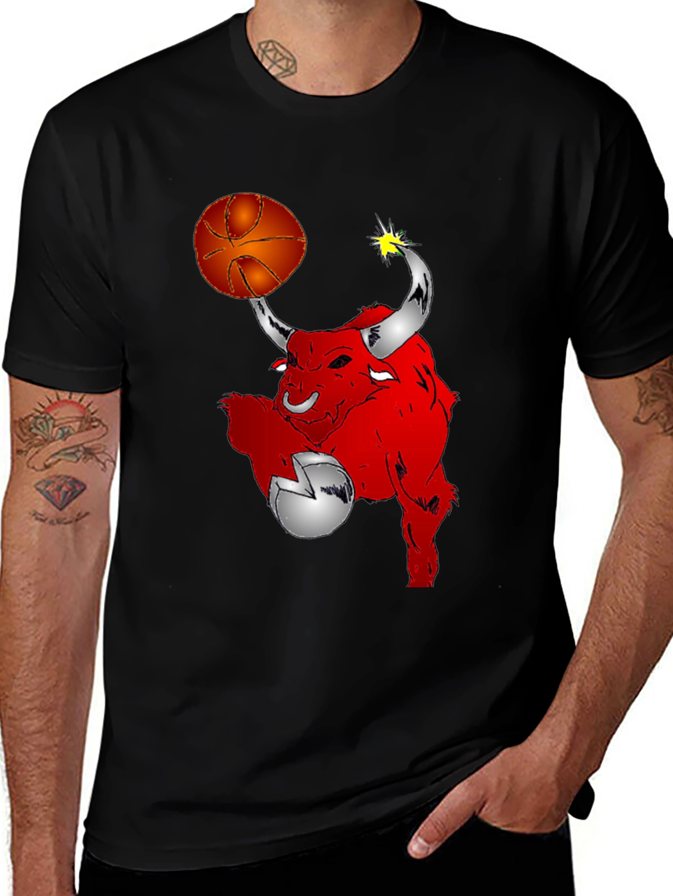 Variant 9 of Red Bull Basketball Graphic Tee